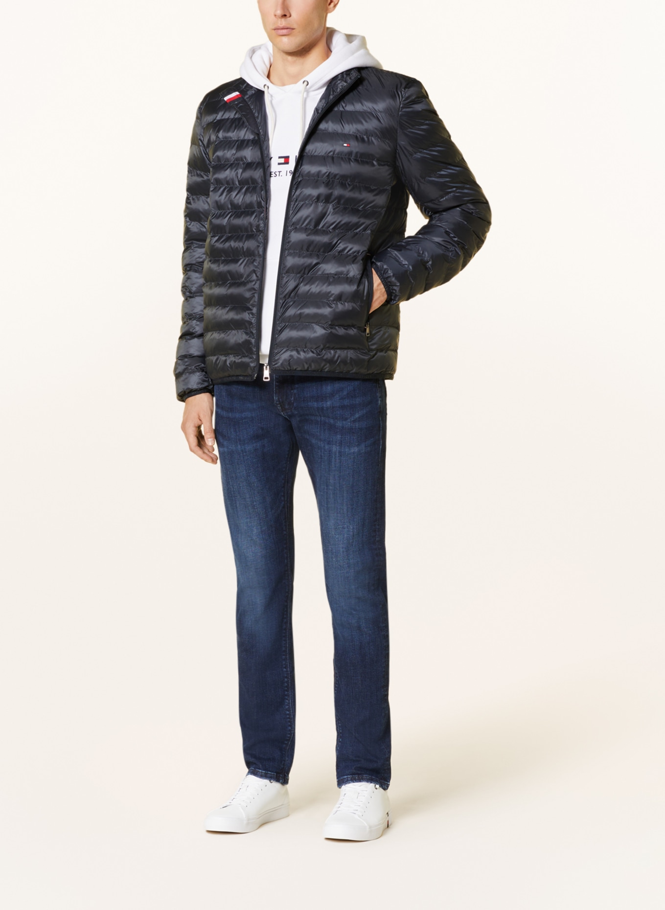 TOMMY HILFIGER Steppjacke: DUNKELBLAU