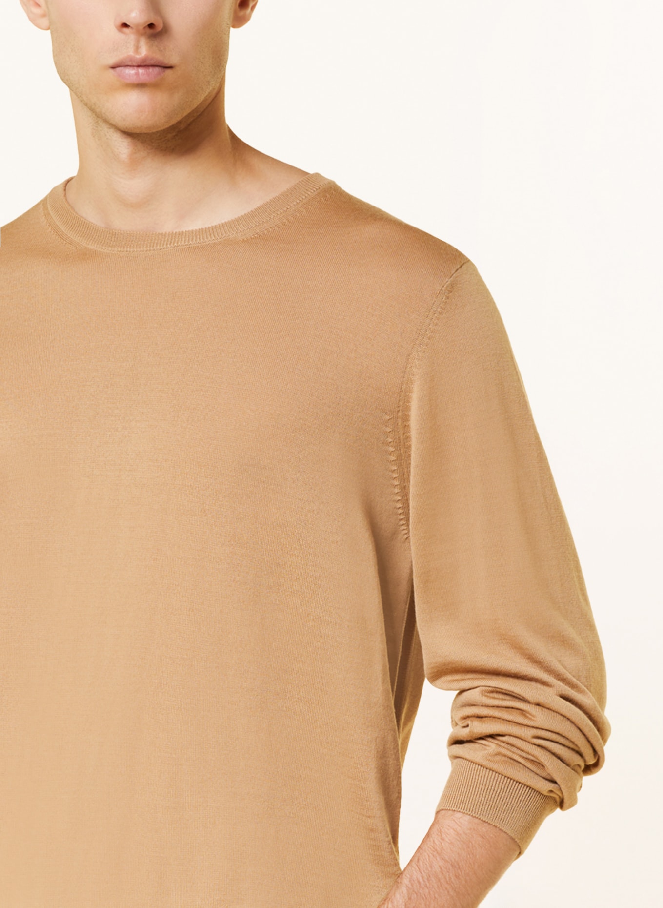 BOSS Pullover LENO, Farbe: BEIGE (Bild 4)