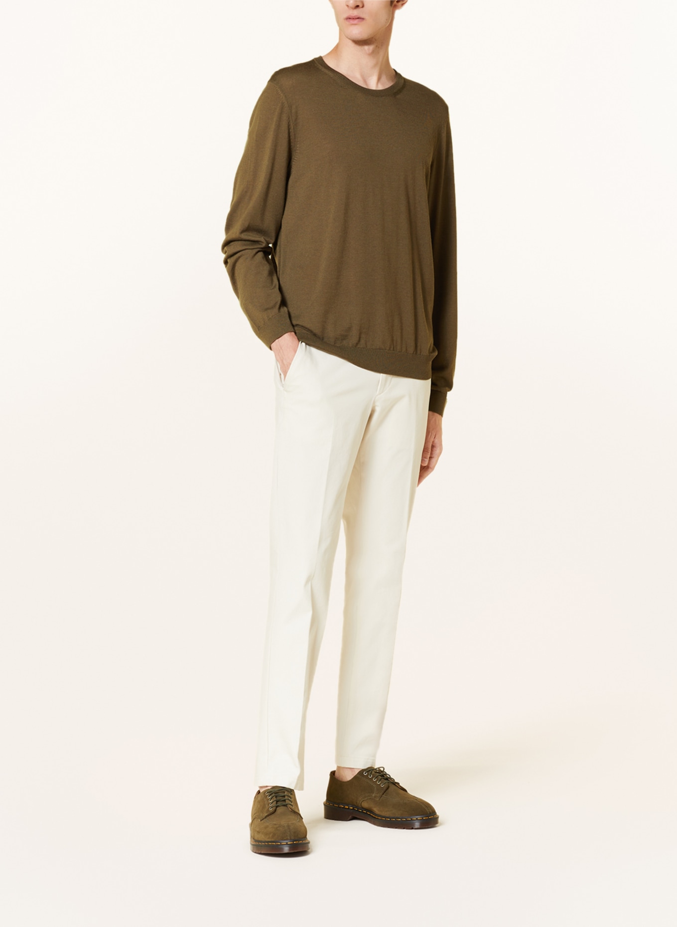 BOSS Pullover LENO, Farbe: OLIV (Bild 2)