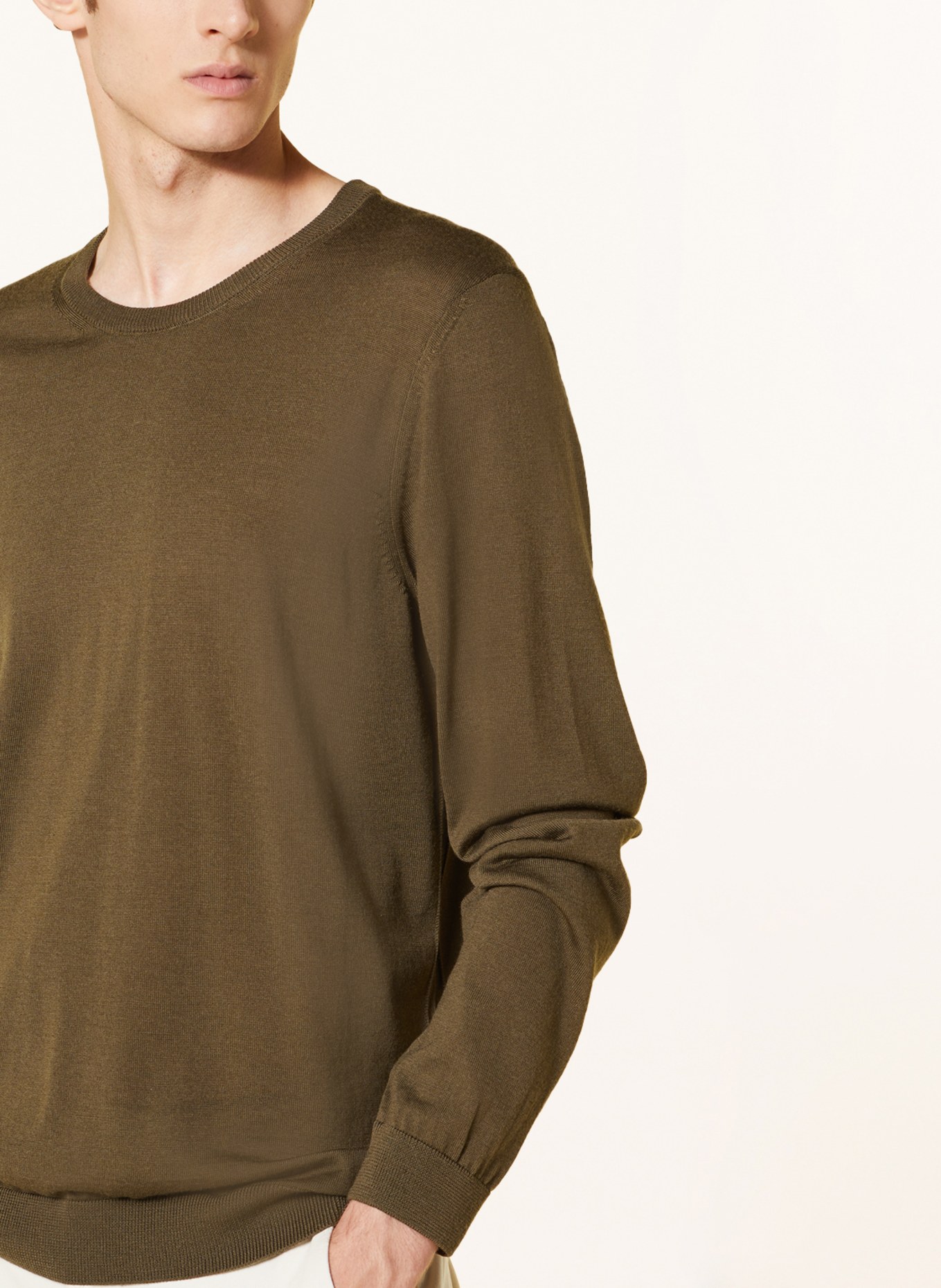 BOSS Pullover LENO, Farbe: OLIV (Bild 4)