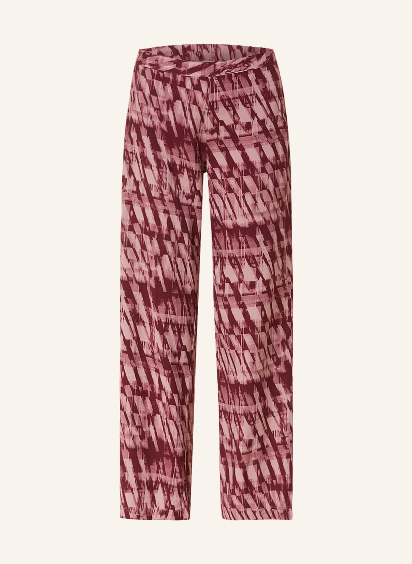 Calvin Klein Schlafhose, Farbe: DUNKELROT/ ROSÉ (Bild 1)