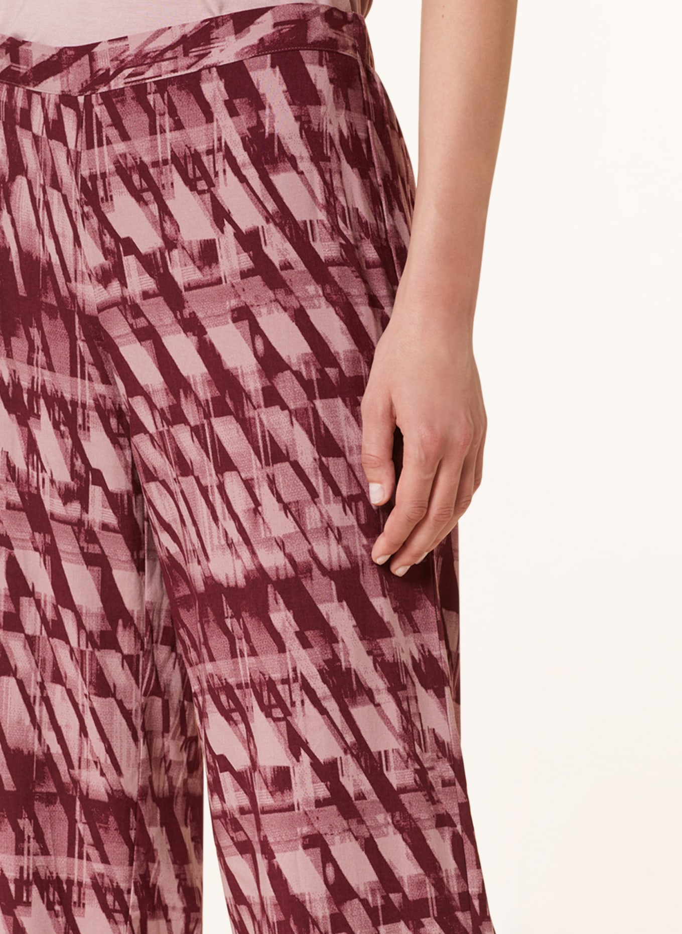 Calvin Klein Schlafhose, Farbe: DUNKELROT/ ROSÉ (Bild 5)