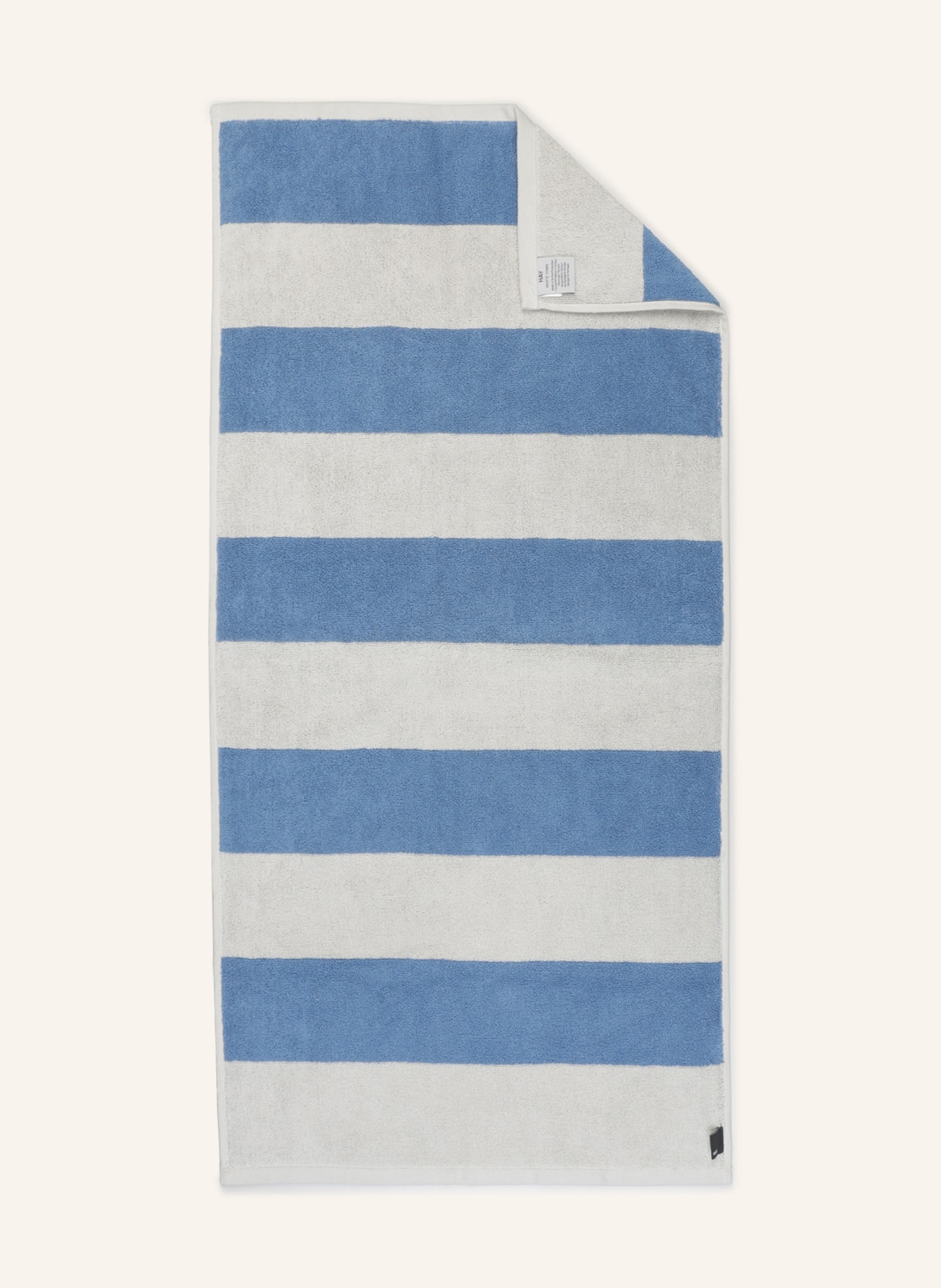 HAY Handtuch FROTTÉ STRIPE, Farbe: HELLBLAU/ WEISS (Bild 1)