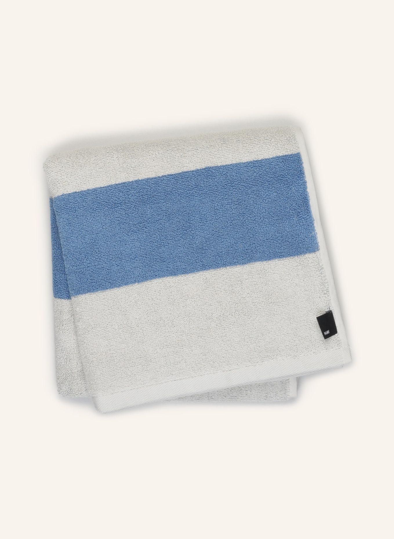 HAY Handtuch FROTTÉ STRIPE, Farbe: HELLBLAU/ WEISS (Bild 2)