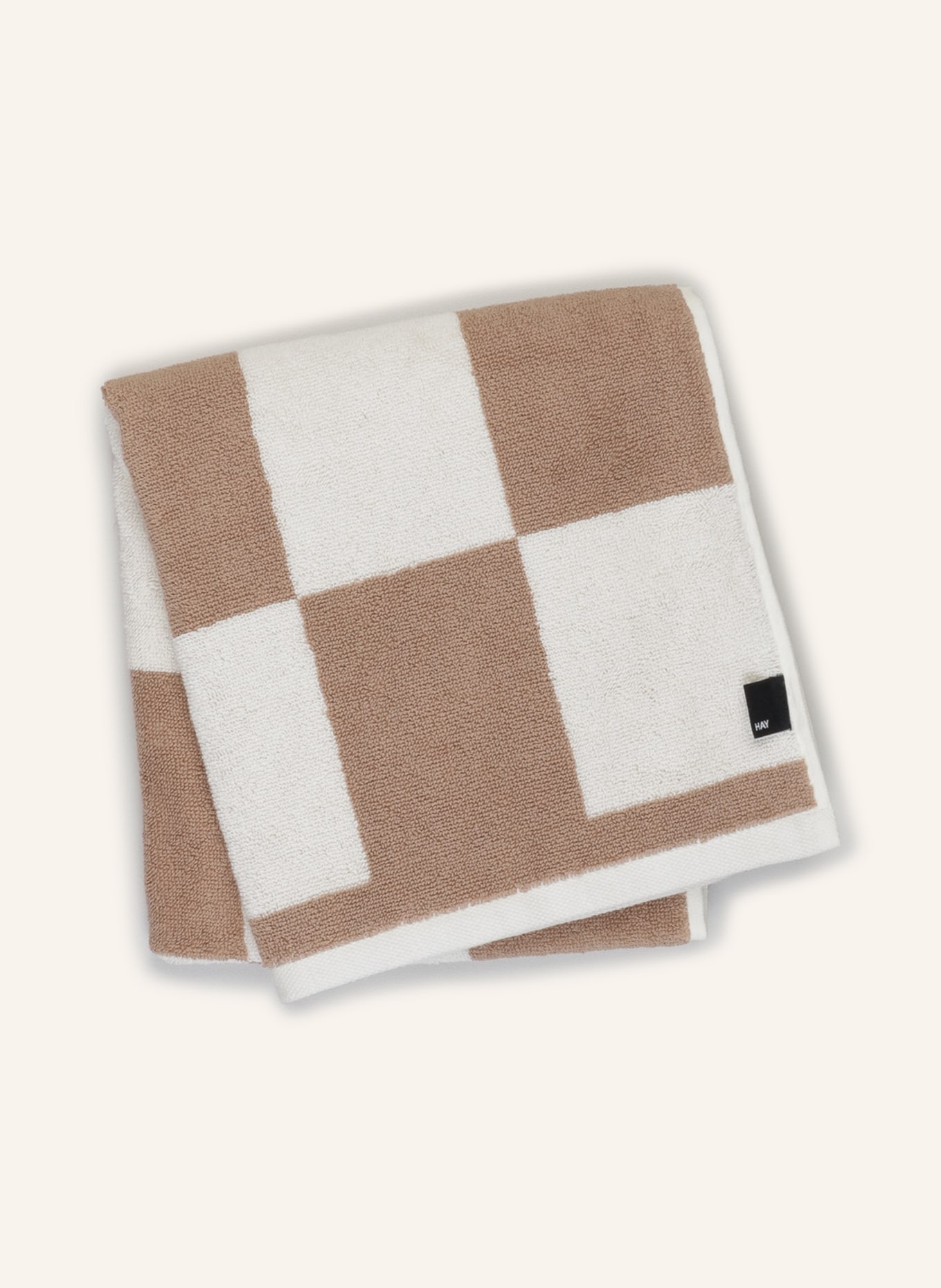 HAY Handtuch CHECK, Farbe: BRAUN/ CREME (Bild 2)