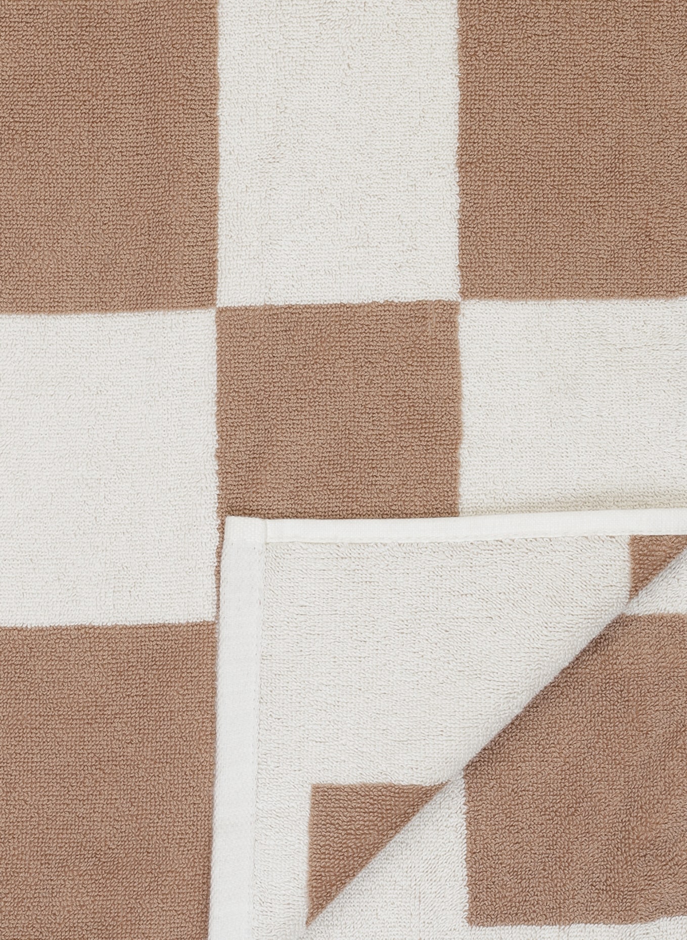HAY Handtuch CHECK, Farbe: BRAUN/ CREME (Bild 3)