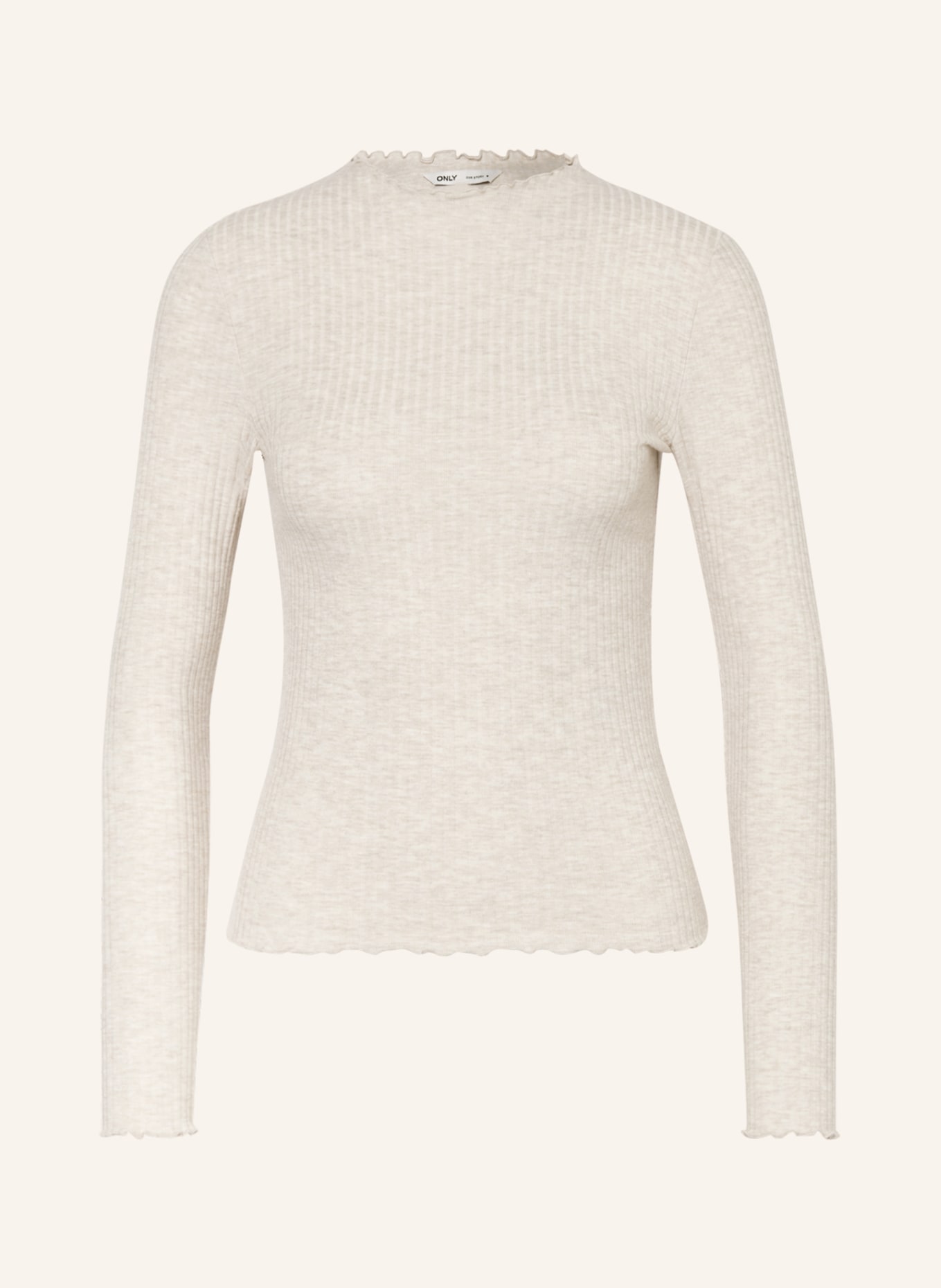 ONLY Long sleeve shirt, Color: BEIGE (Image 1)