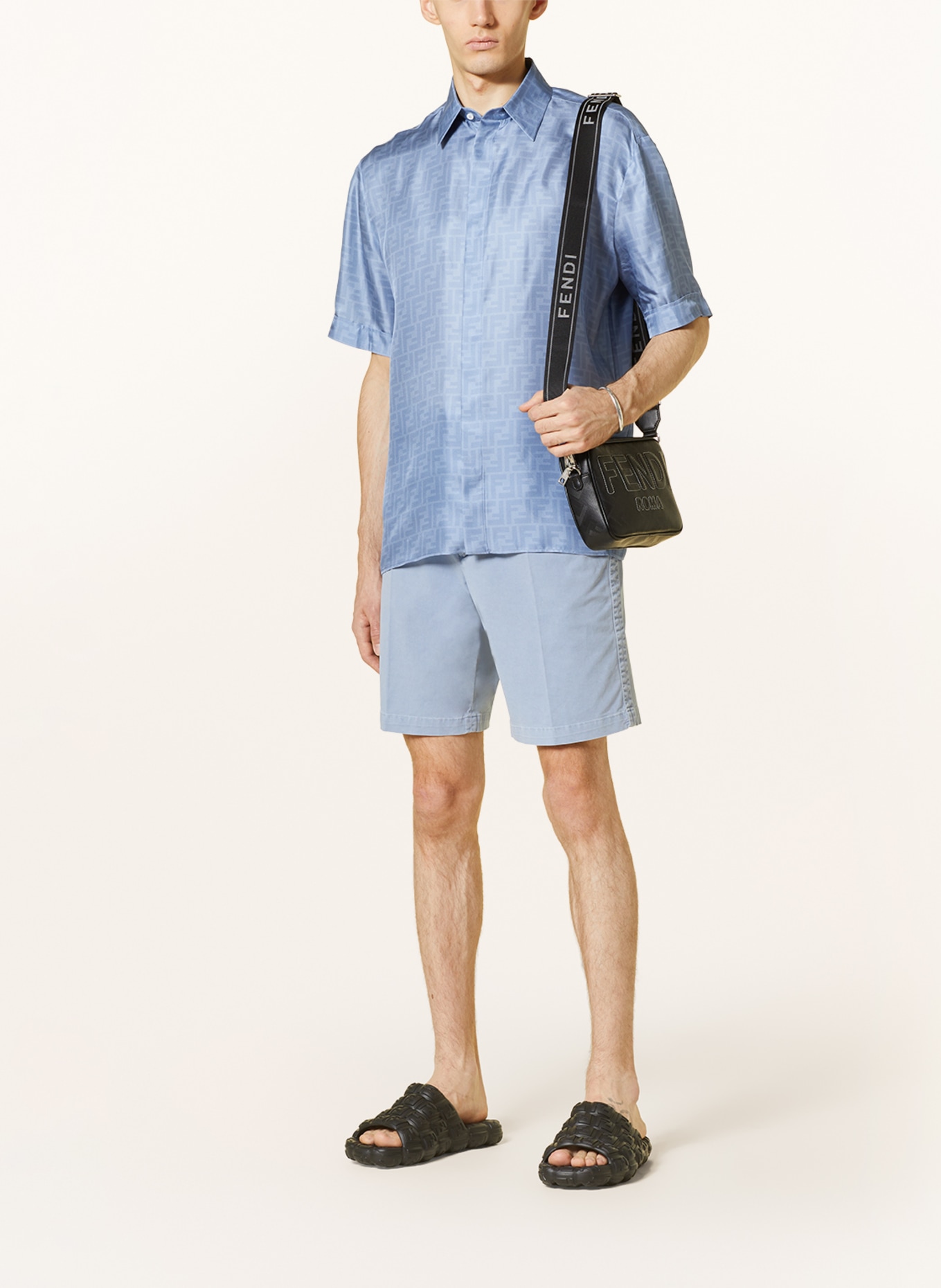 FENDI Seidenhemd Regular Fit, Farbe: HELLBLAU (Bild 2)