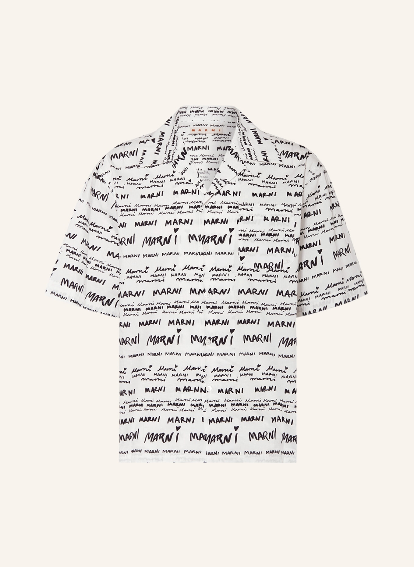 MARNI Koszula z klapami CUMU comfort fit, Kolor: BIAŁY (Obrazek 1)