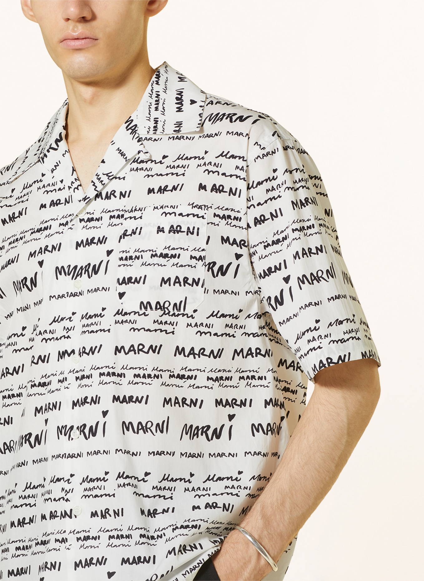 MARNI Resort shirt CUMU comfort fit, Color: WHITE (Image 5)