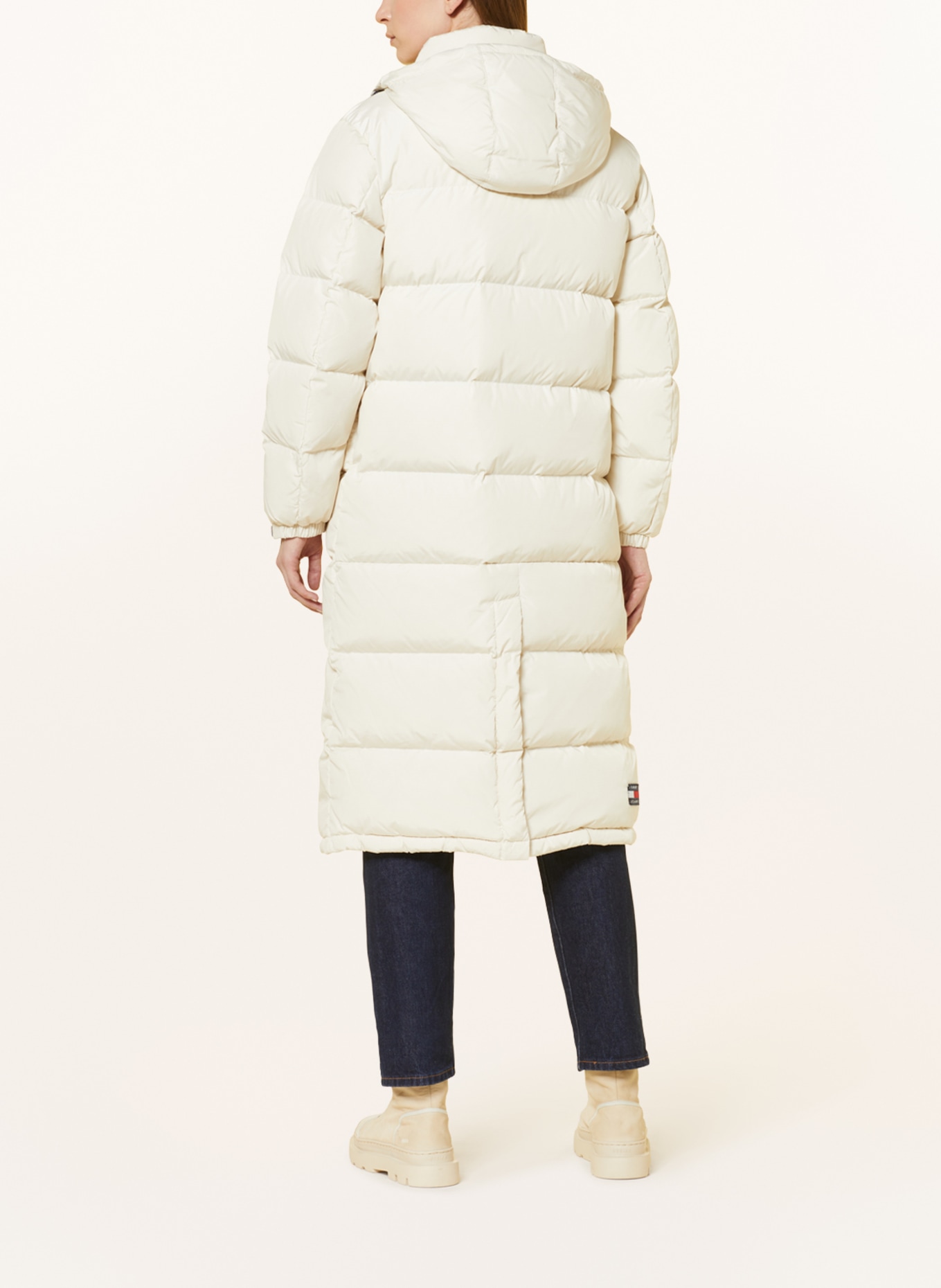 TOMMY JEANS Down jacket with removable hood, Color: CREAM (Image 3)