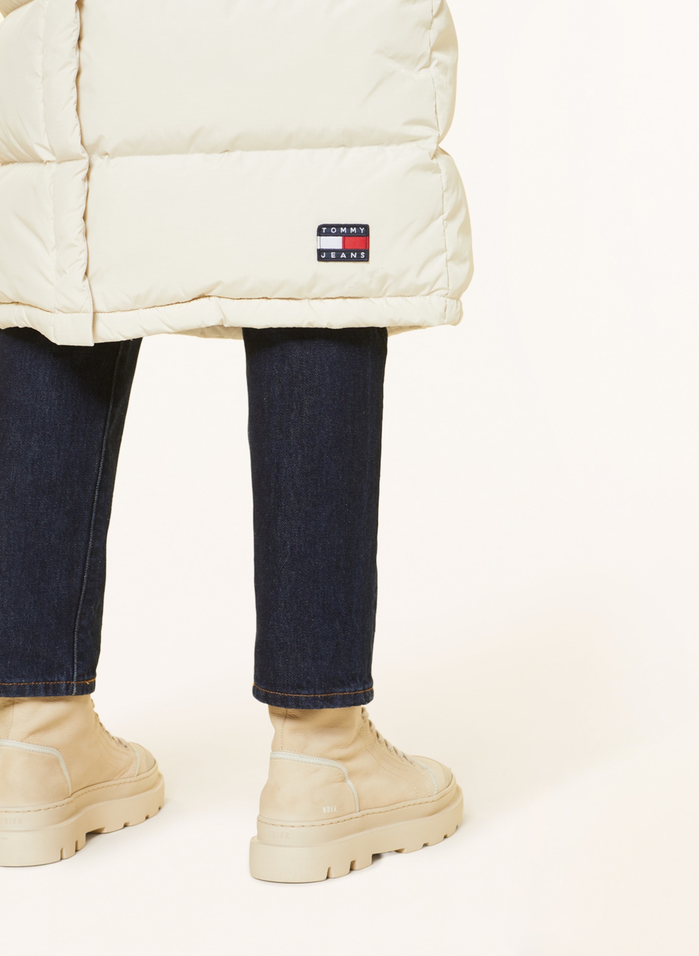 TOMMY JEANS Down jacket with removable hood, Color: CREAM (Image 7)