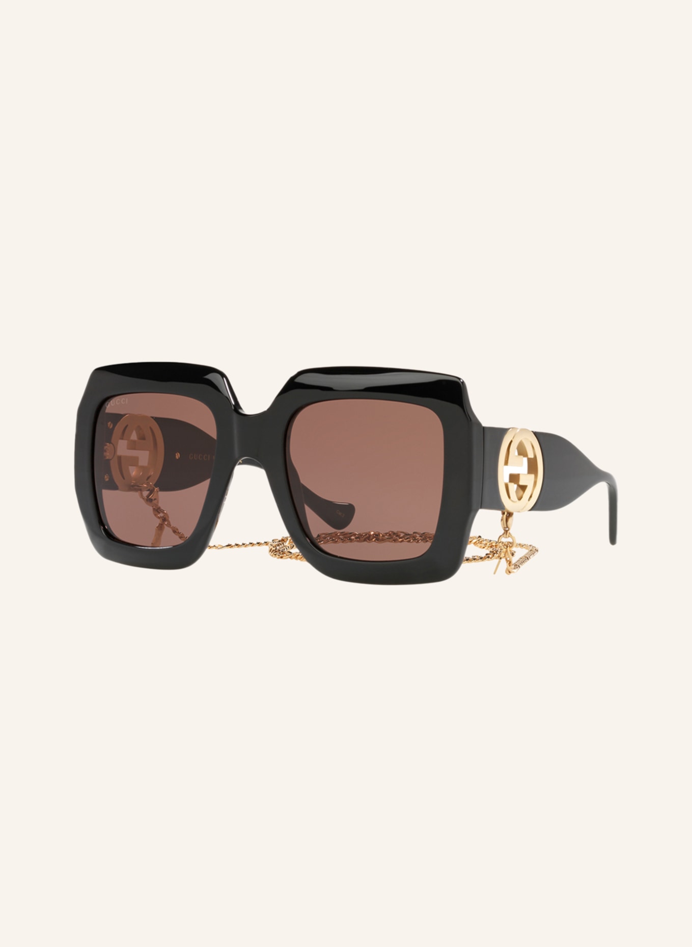 GUCCI Sunglasses GG1022S, Color: 1100D1 - BLACK/ BROWN (Image 1)