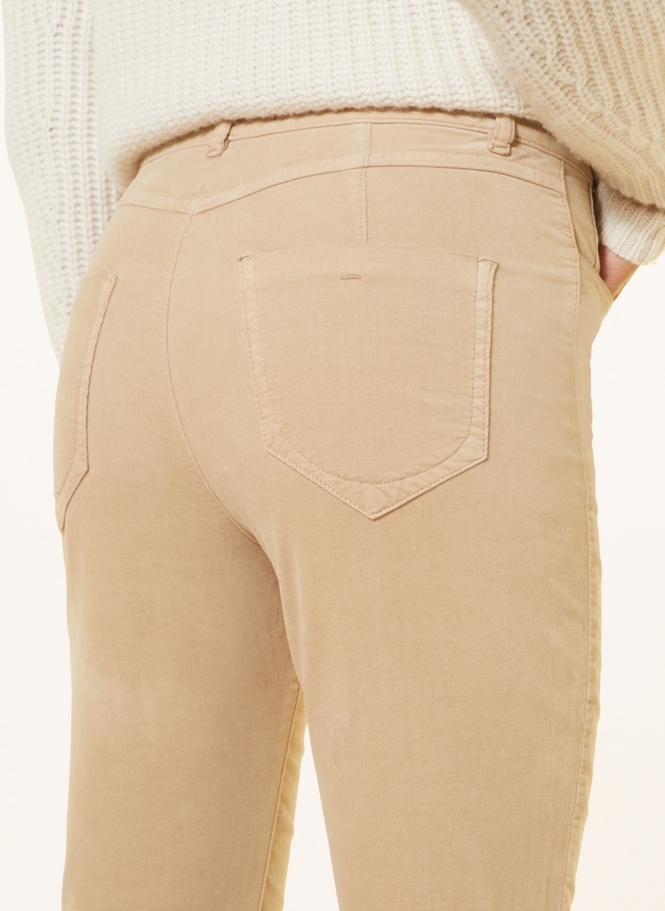 RIANI Velvet pants, Color: BEIGE (Image 5)