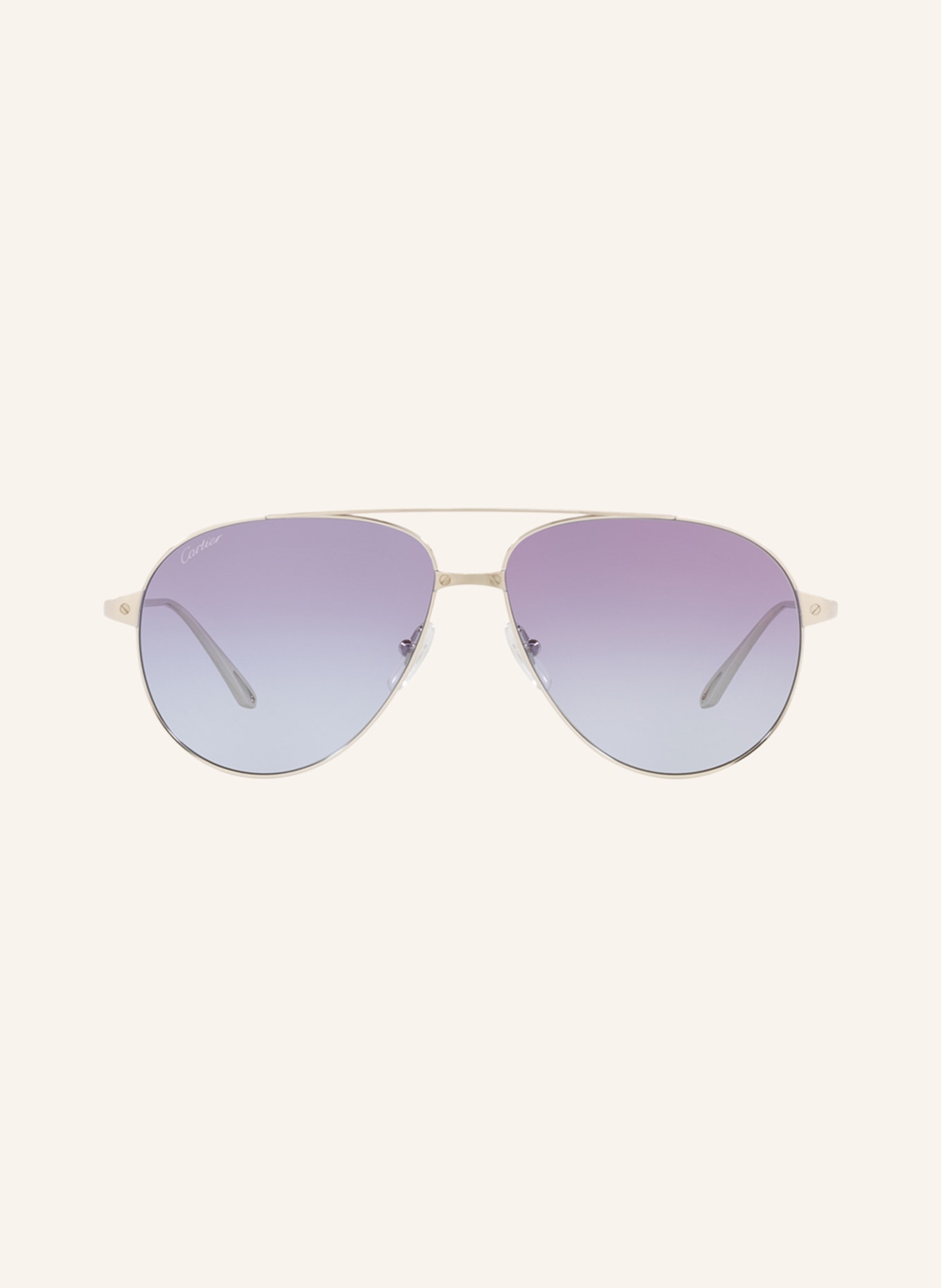 Cartier Sunglasses CT0298S, Color: 4100S1 - SILVER/ PURPLE GRADIENT (Image 2)