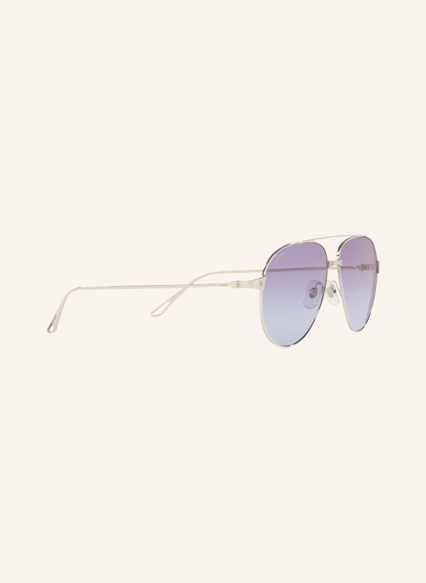Cartier Sunglasses CT0298S, Color: 4100S1 - SILVER/ PURPLE GRADIENT (Image 3)