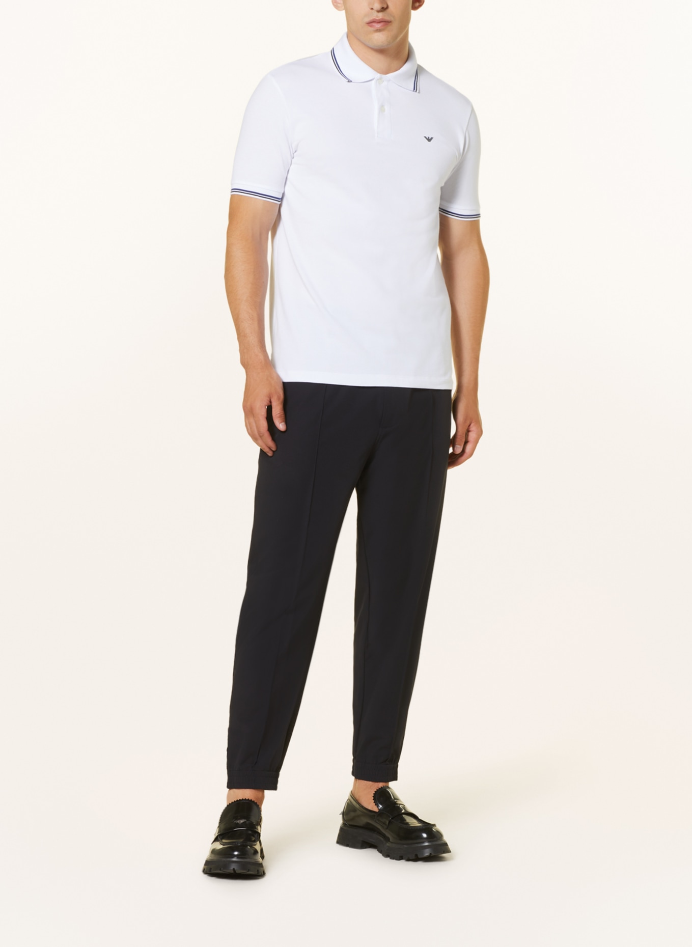 EMPORIO ARMANI Piqué-Poloshirt , Farbe: WEISS (Bild 2)