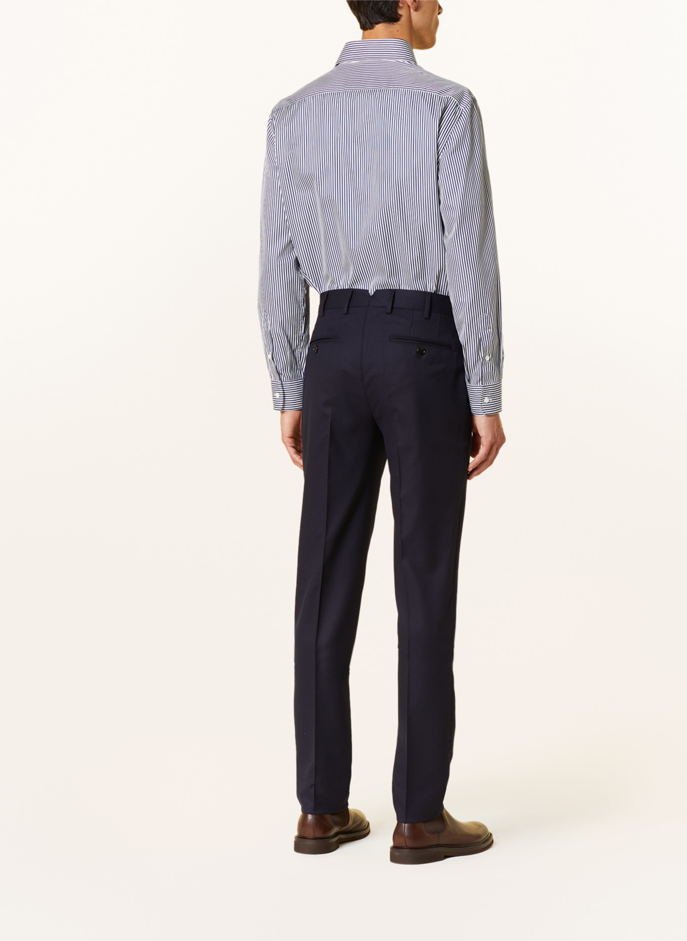 BRUNELLO CUCINELLI Flannel pants extra slim fit, Color: C334 Navy (Image 4)