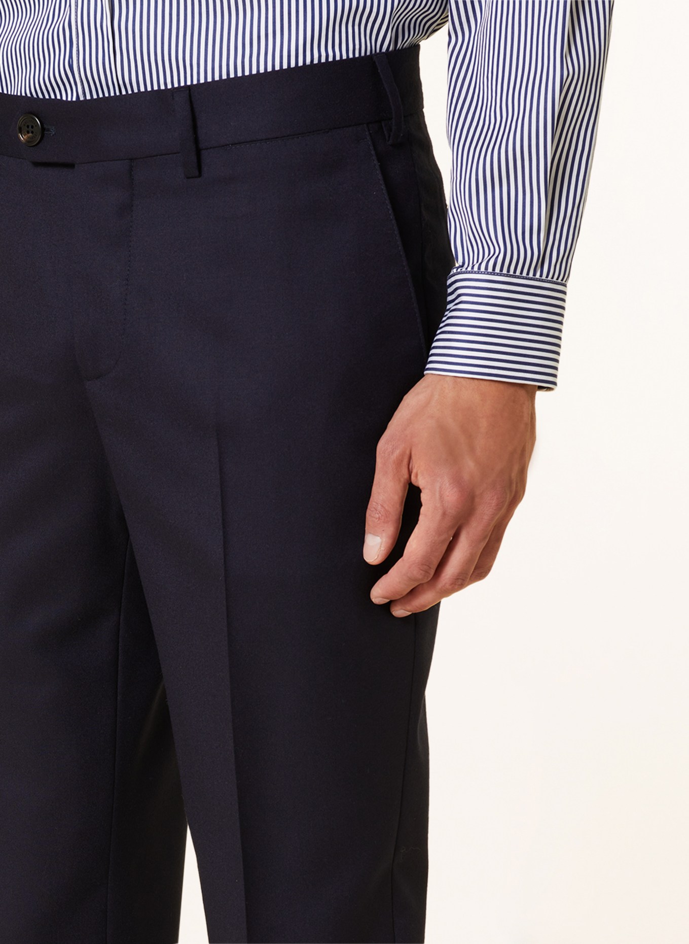 BRUNELLO CUCINELLI Flannel pants extra slim fit, Color: C334 Navy (Image 6)