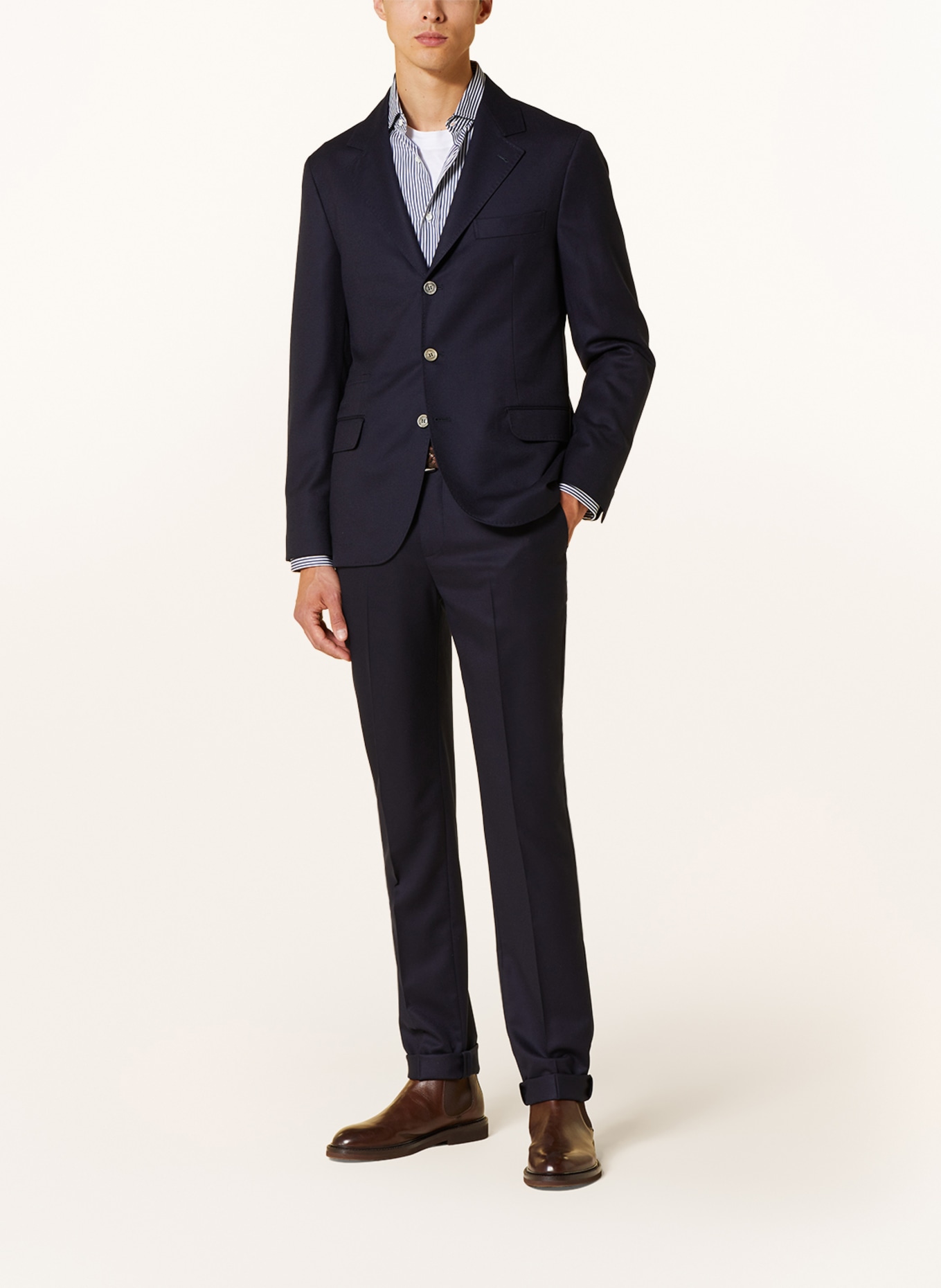 BRUNELLO CUCINELLI Suit jacket extra slim fit, Color: DARK BLUE (Image 2)