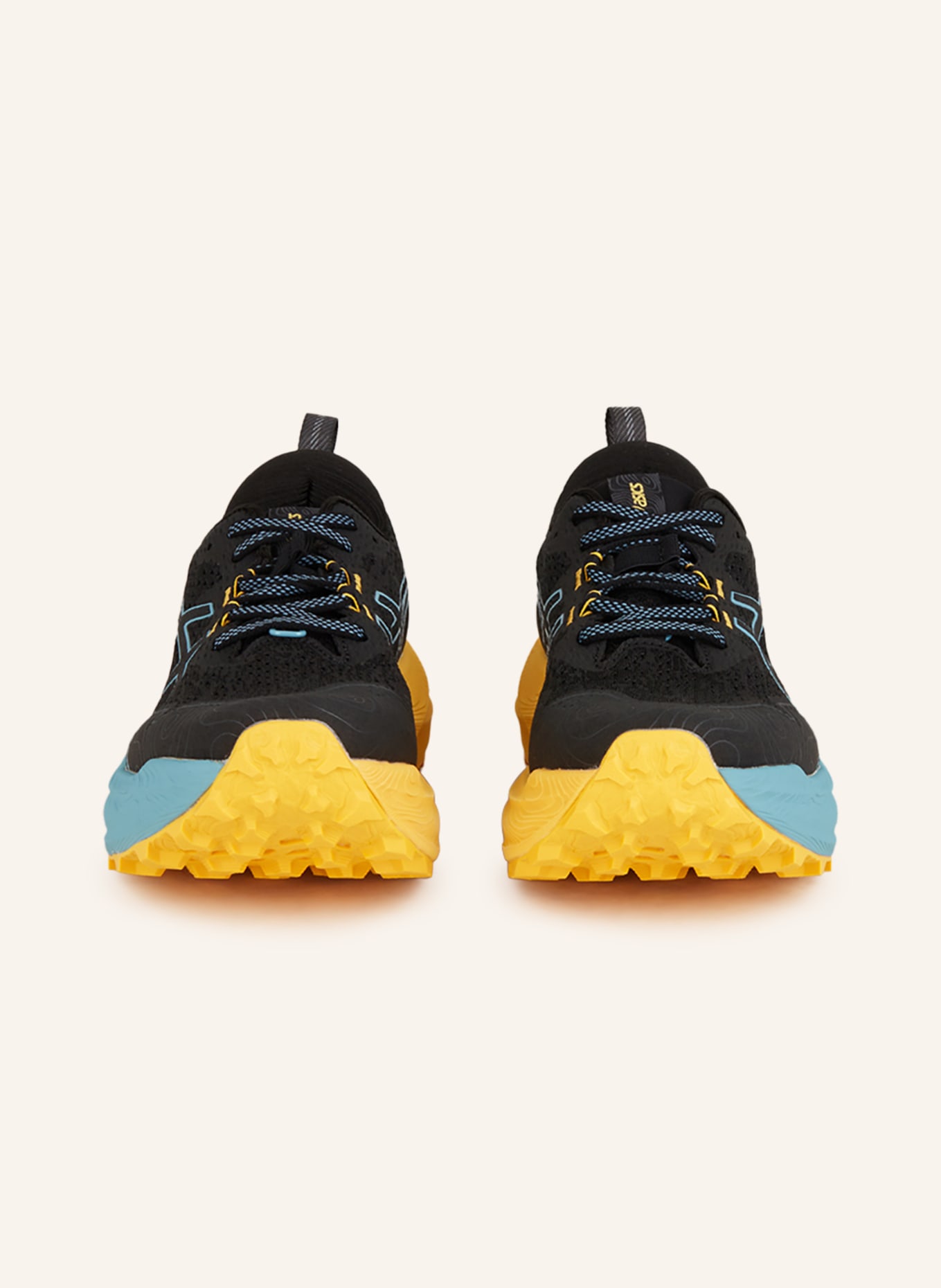 ASICS Trail running shoes TRABUCO MAX™ 2, Color: DARK BLUE/ LIGHT ORANGE/ LIGHT BLUE (Image 3)