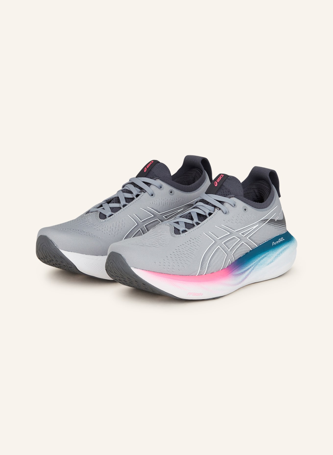 ASICS Running shoes GEL-NIMBUS™ 25, Color: GRAY/ WHITE (Image 1)