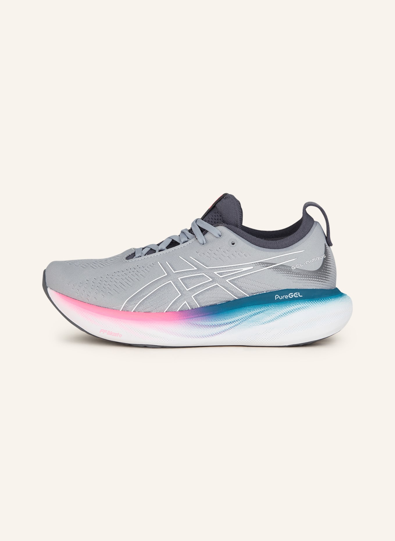 ASICS Running shoes GEL-NIMBUS™ 25, Color: GRAY/ WHITE (Image 4)