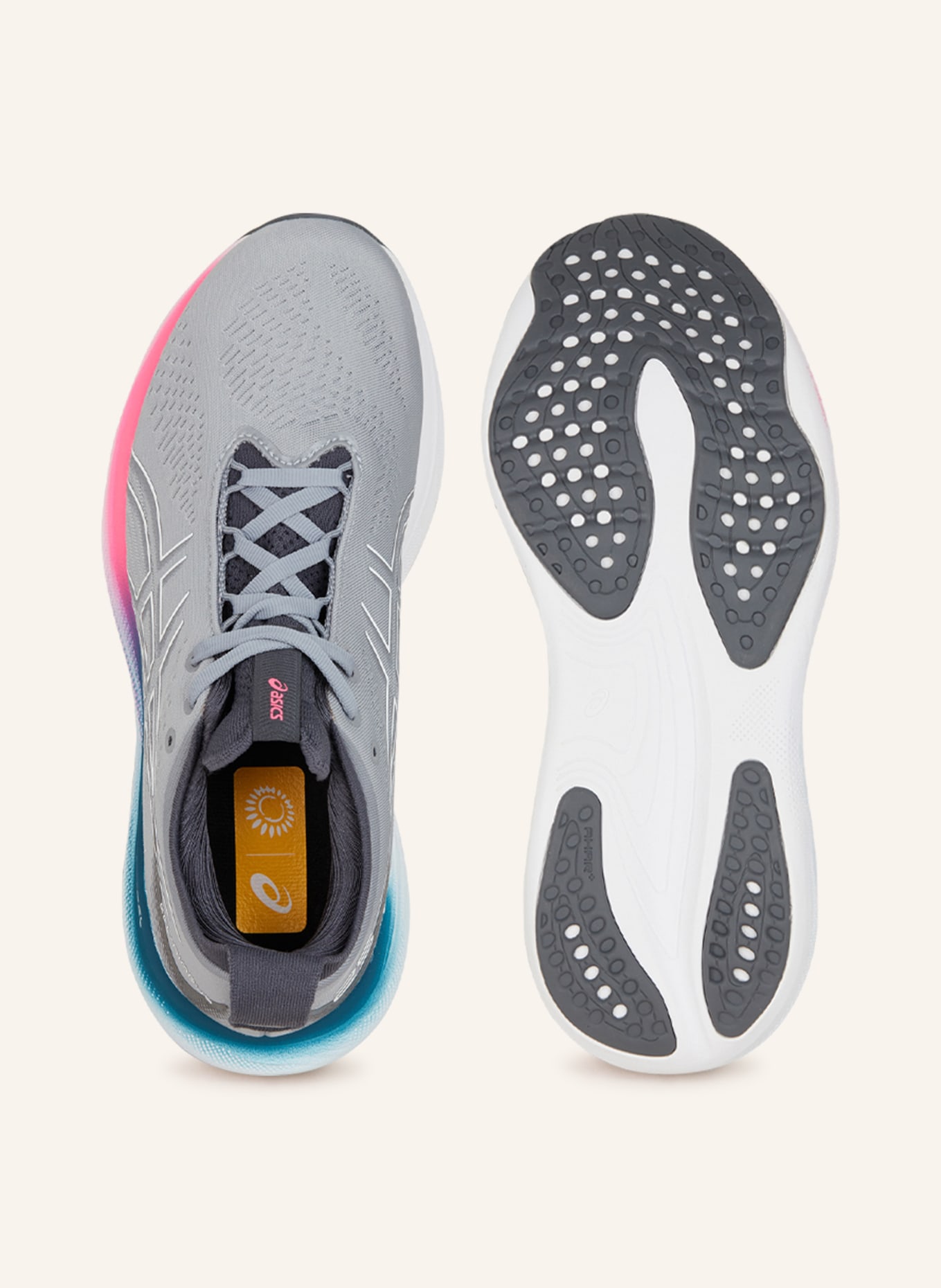ASICS Running shoes GEL-NIMBUS™ 25, Color: GRAY/ WHITE (Image 5)