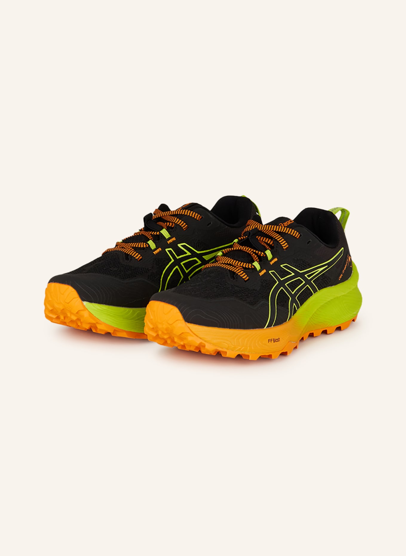 ASICS Trail running shoes GEL-Trabuco™ 11, Color: BLACK/ NEON YELLOW (Image 1)