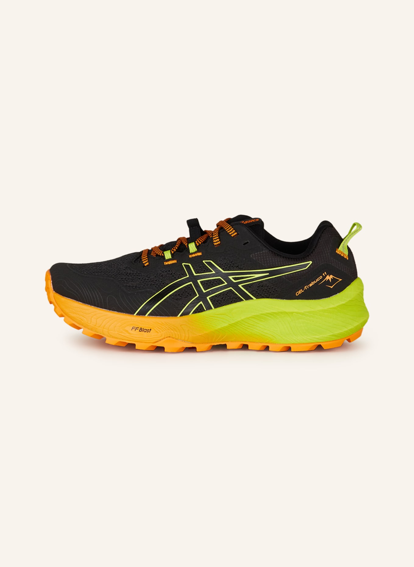 ASICS Trail running shoes GEL-Trabuco™ 11, Color: BLACK/ NEON YELLOW (Image 4)