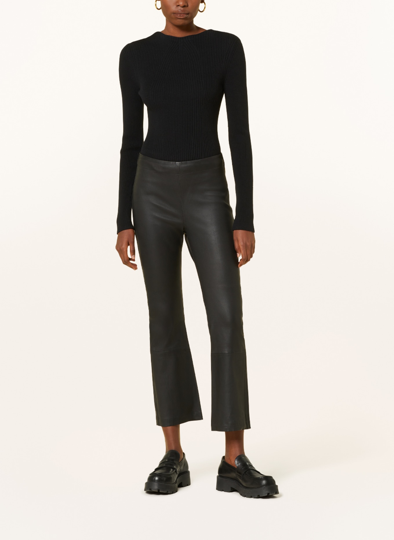 InWear Leather pants CEDARIW, Color: BLACK (Image 2)