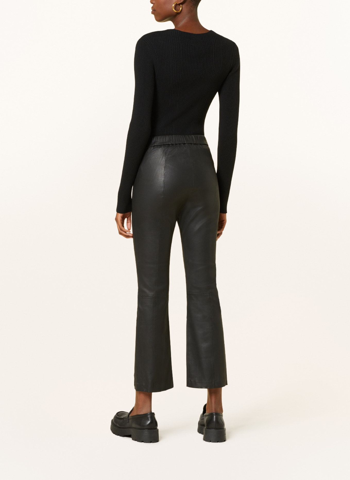 InWear Leather pants CEDARIW, Color: BLACK (Image 3)