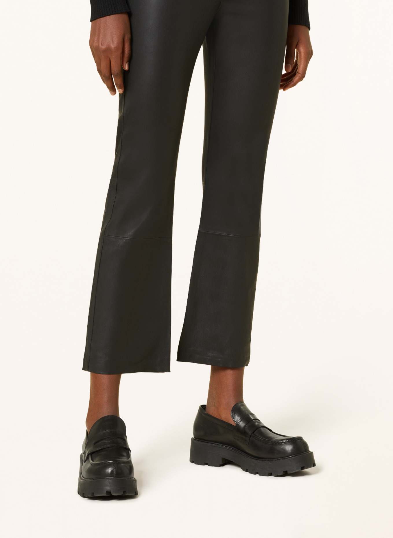 InWear Leather pants CEDARIW, Color: BLACK (Image 5)