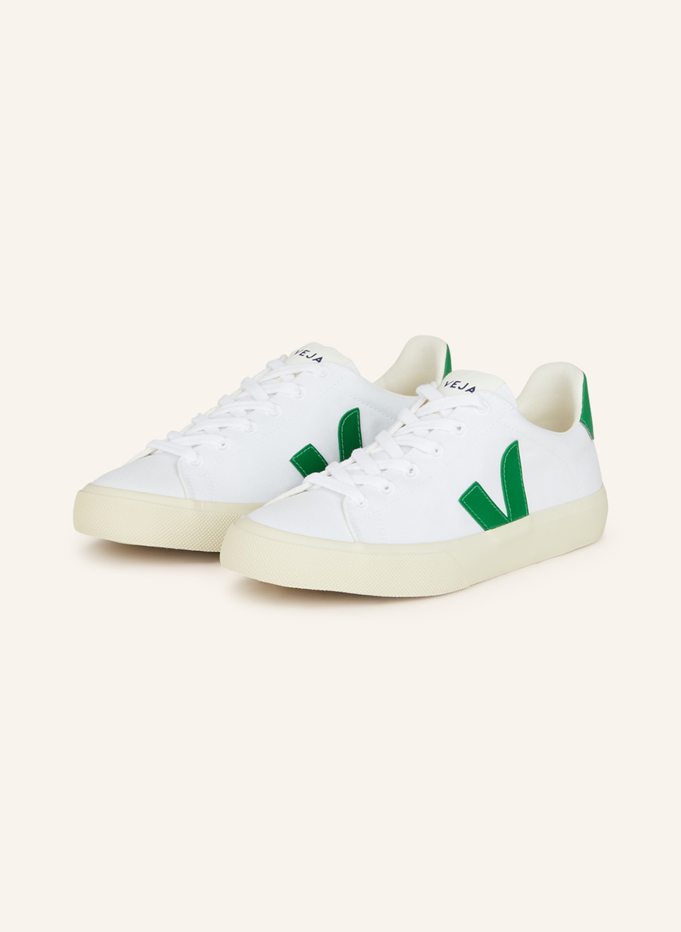 VEJA Sneakers CAMPO CA, Color: WHITE/ GREEN (Image 1)