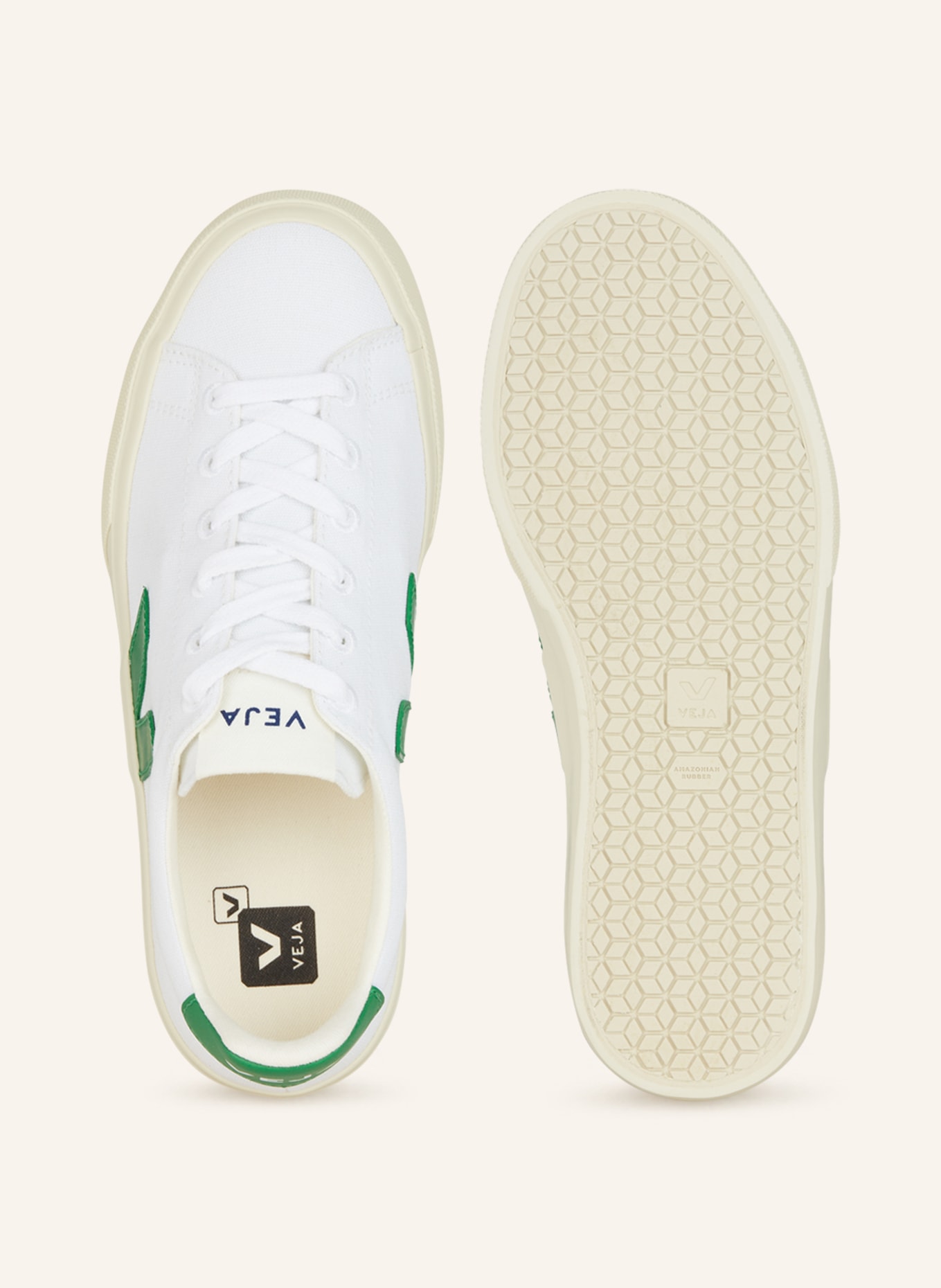 VEJA Sneakers CAMPO CA, Color: WHITE/ GREEN (Image 5)