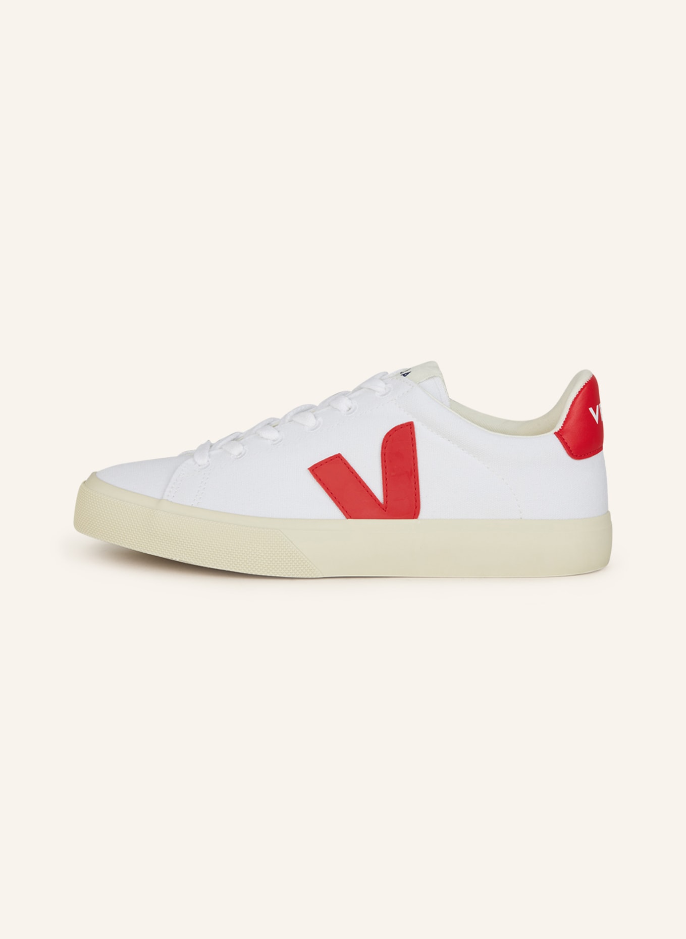 VEJA Sneakers CAMPO CA, Color: WHITE/ RED (Image 4)