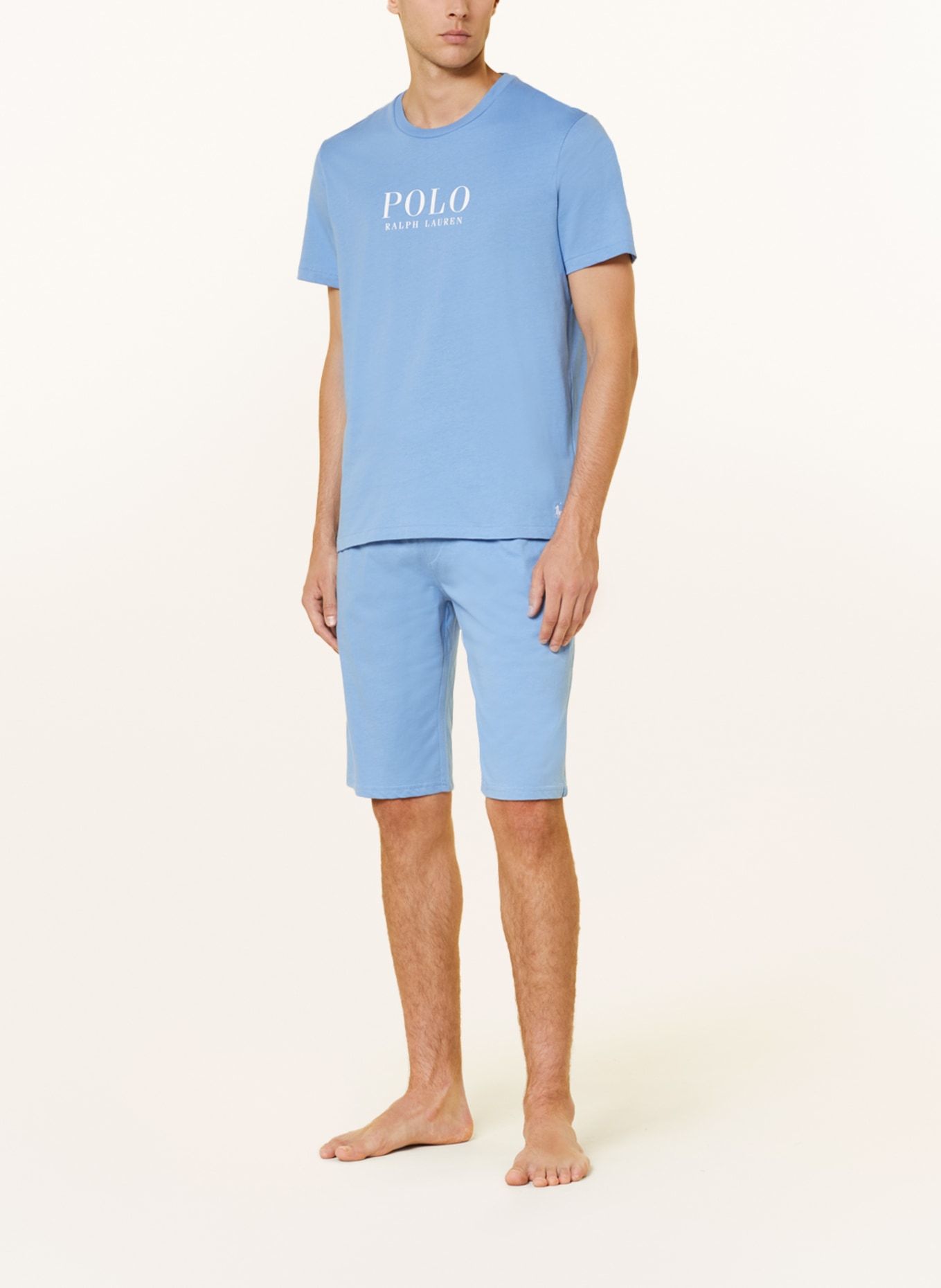 POLO RALPH LAUREN Lounge-Shirt, Farbe: HELLBLAU/ WEISS (Bild 2)