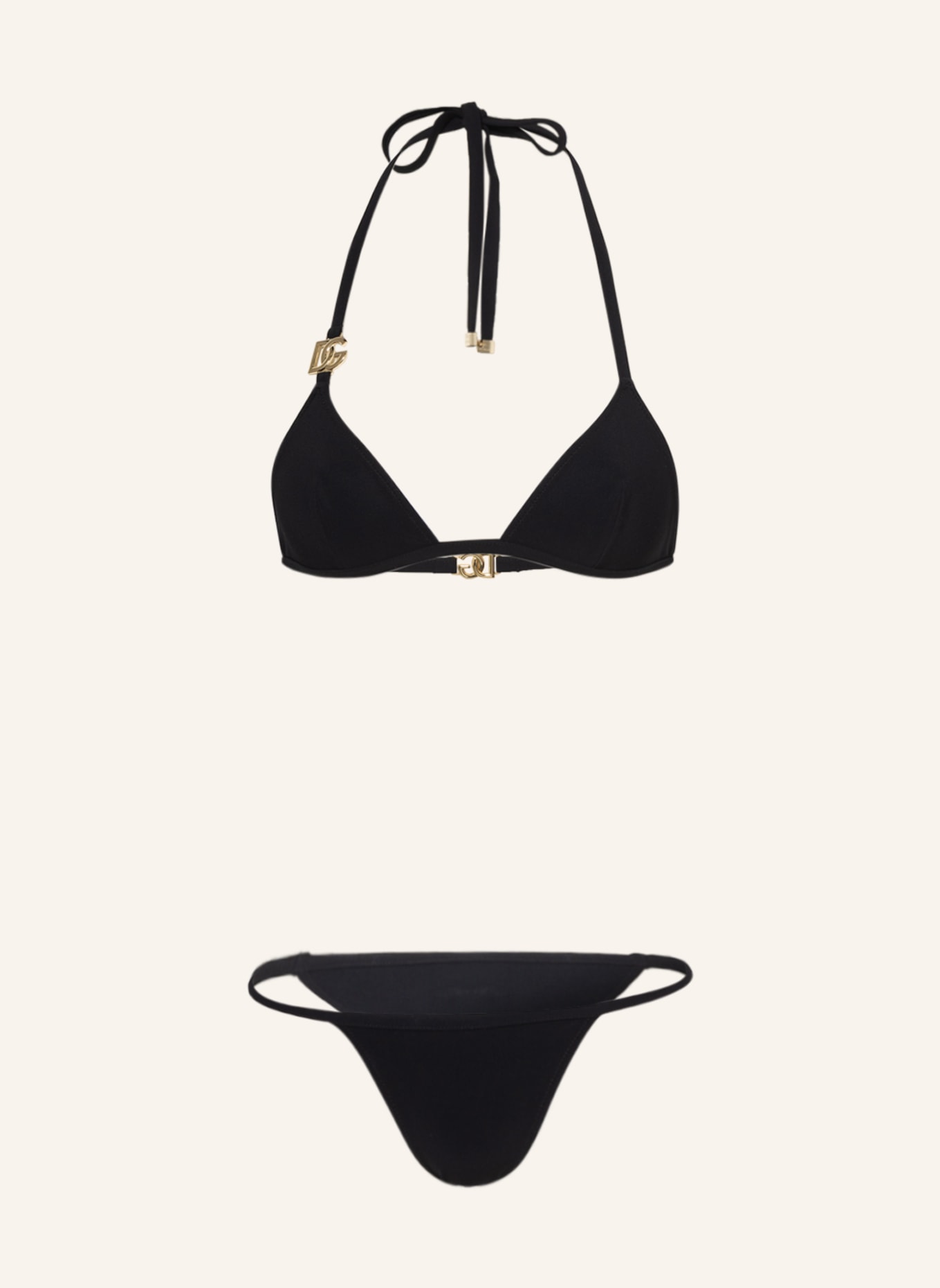 DOLCE & GABBANA Triangle bikini , Color: BLACK (Image 1)