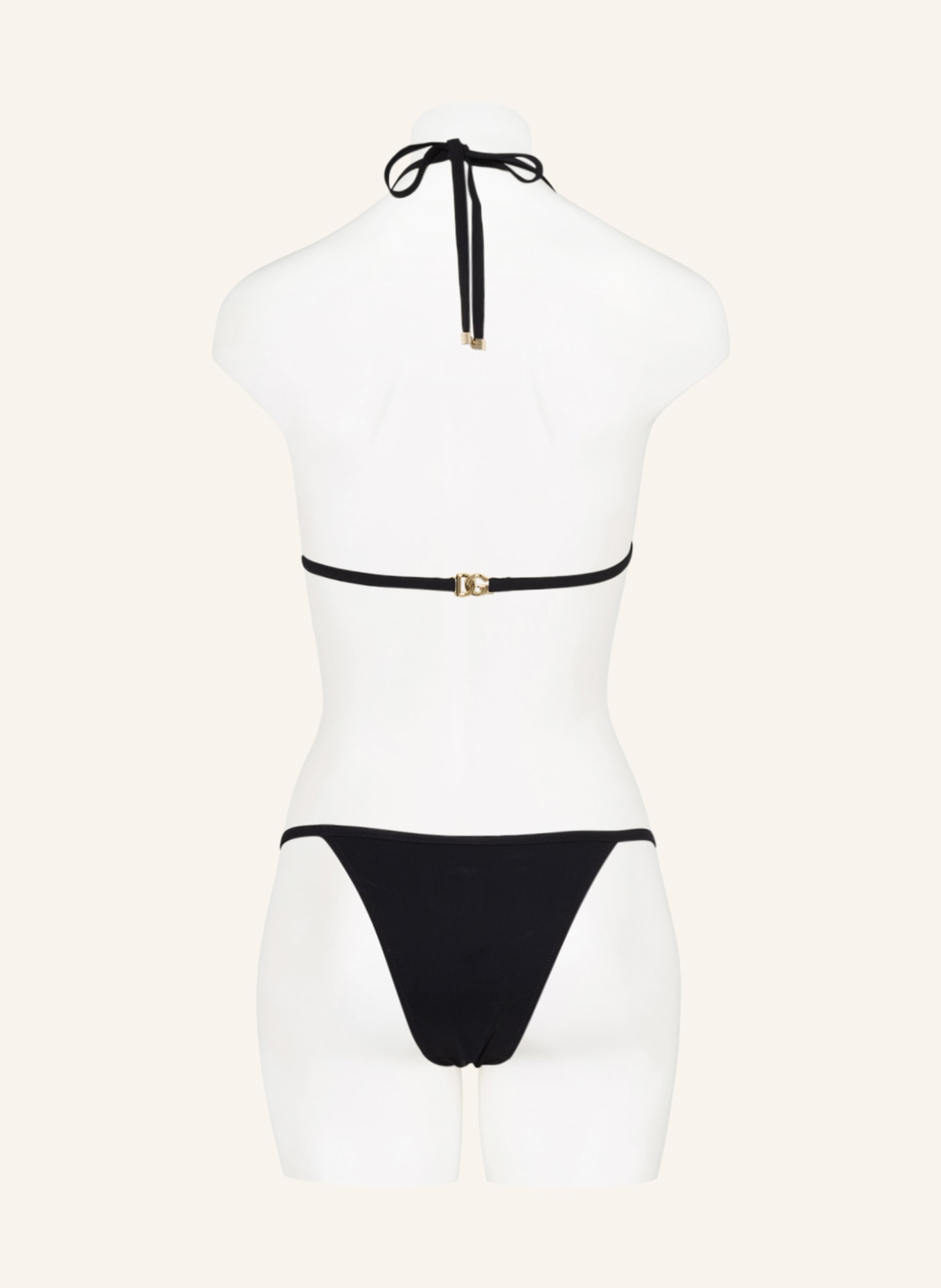 DOLCE & GABBANA Triangle bikini , Color: BLACK (Image 3)
