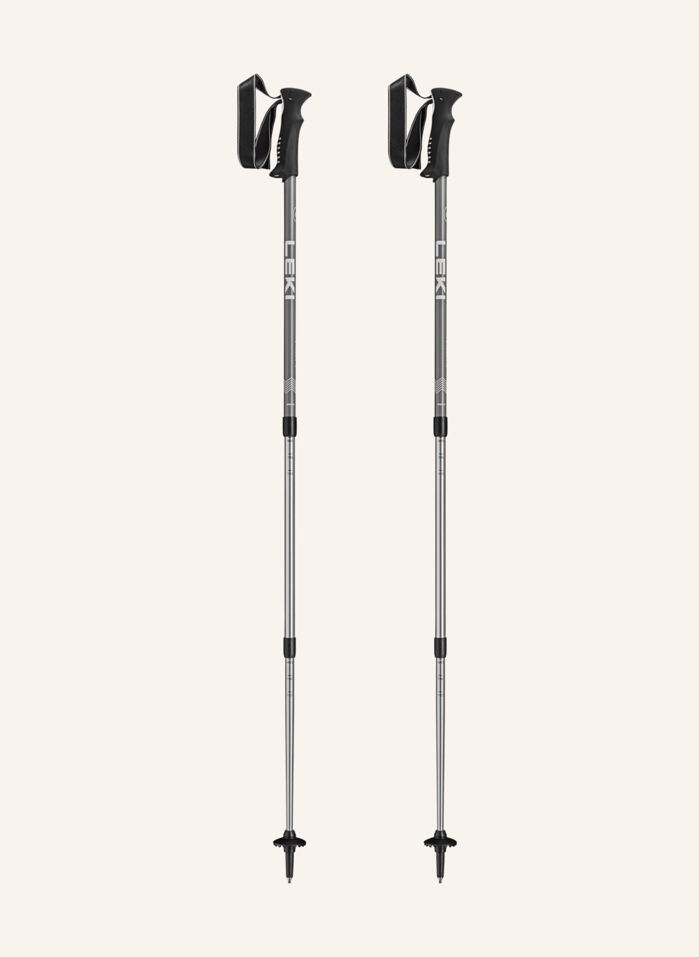 LEKI Trekking poles VOYAGER, Color: GRAY/ WHITE/ BLACK (Image 1)