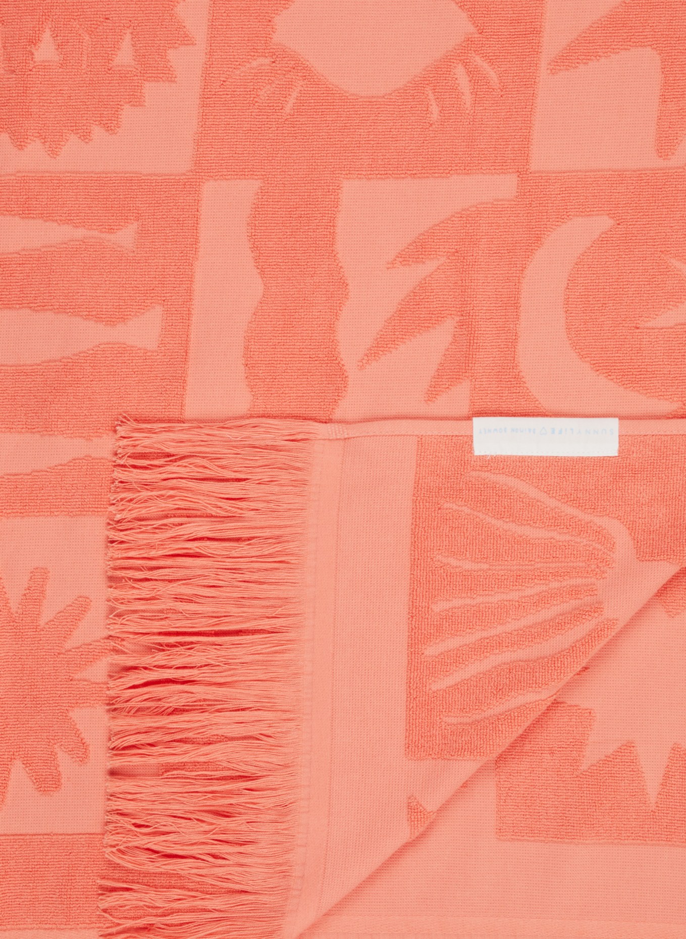 SUNNYLIFE Ręcznik plażowy, Kolor: ŁOSOSIOWY (Obrazek 3)