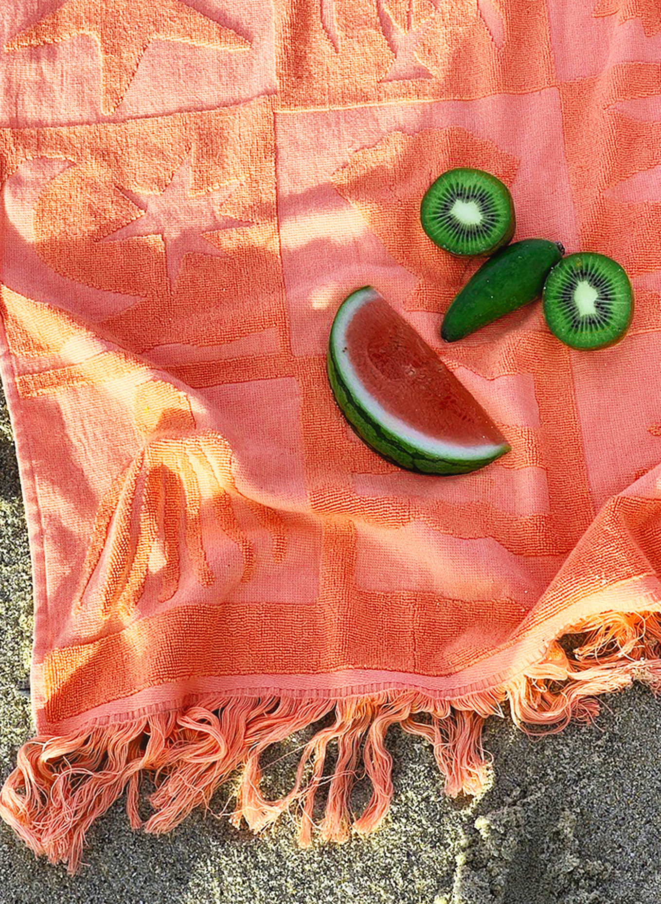 SUNNYLIFE Ręcznik plażowy, Kolor: ŁOSOSIOWY (Obrazek 4)