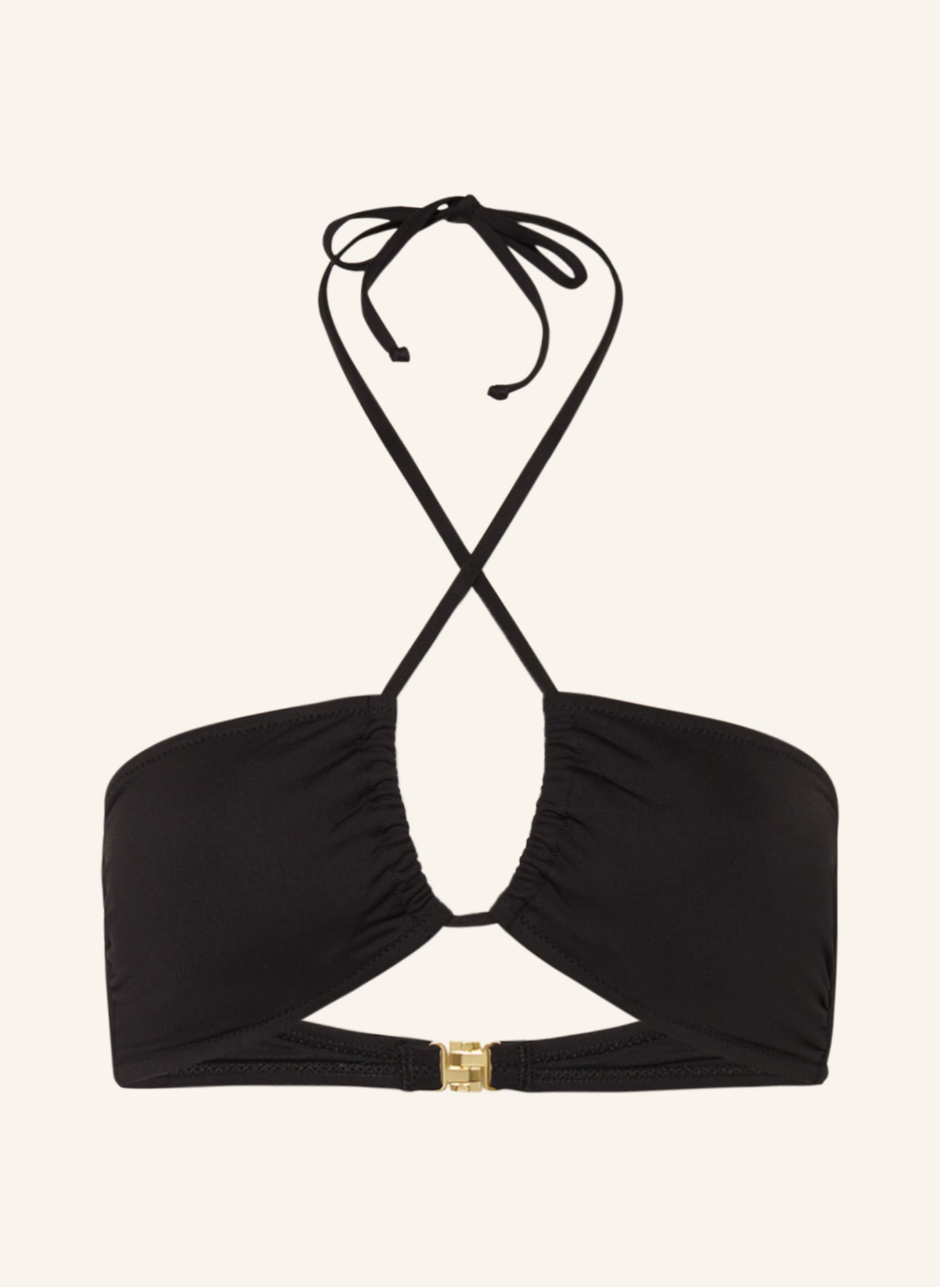 MOSCHINO Halter neck bikini VIT, Color: BLACK (Image 1)