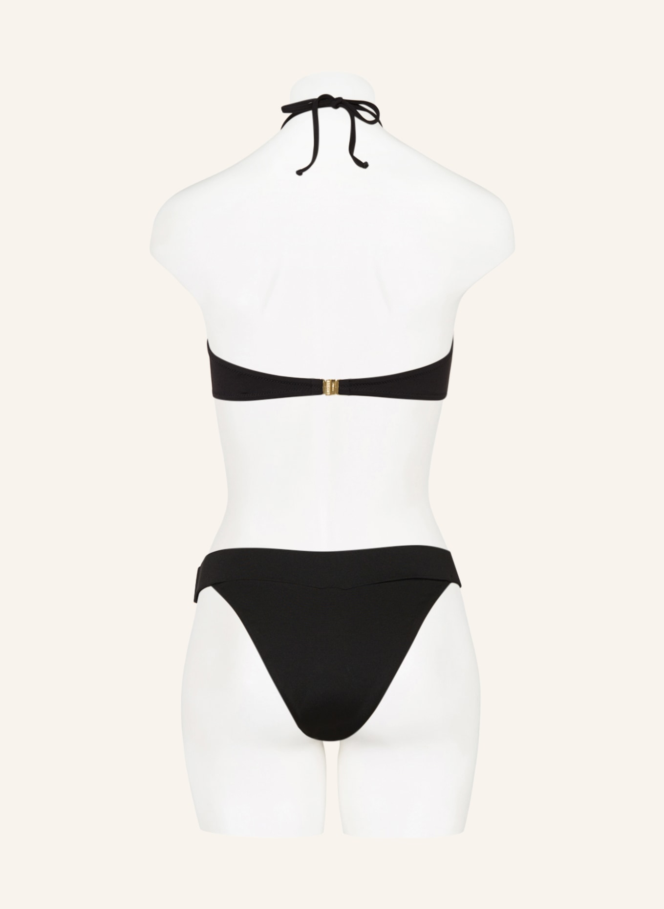 MOSCHINO Halter neck bikini VIT, Color: BLACK (Image 3)
