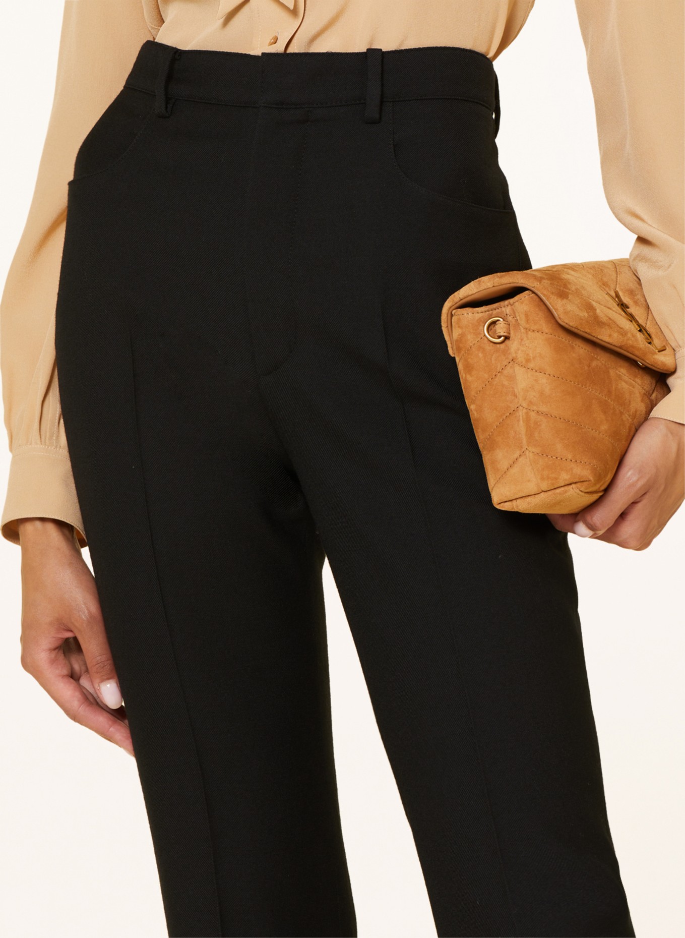 SAINT LAURENT Spodnie marlena , Kolor: CZARNY (Obrazek 5)