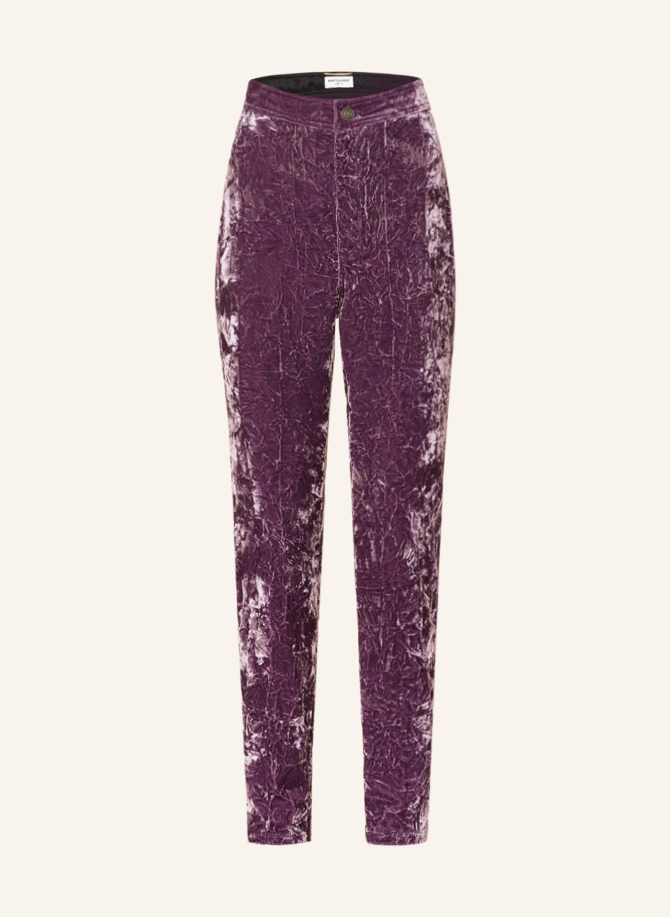 SAINT LAURENT Spodnie z aksamitu , Kolor: LILA (Obrazek 1)