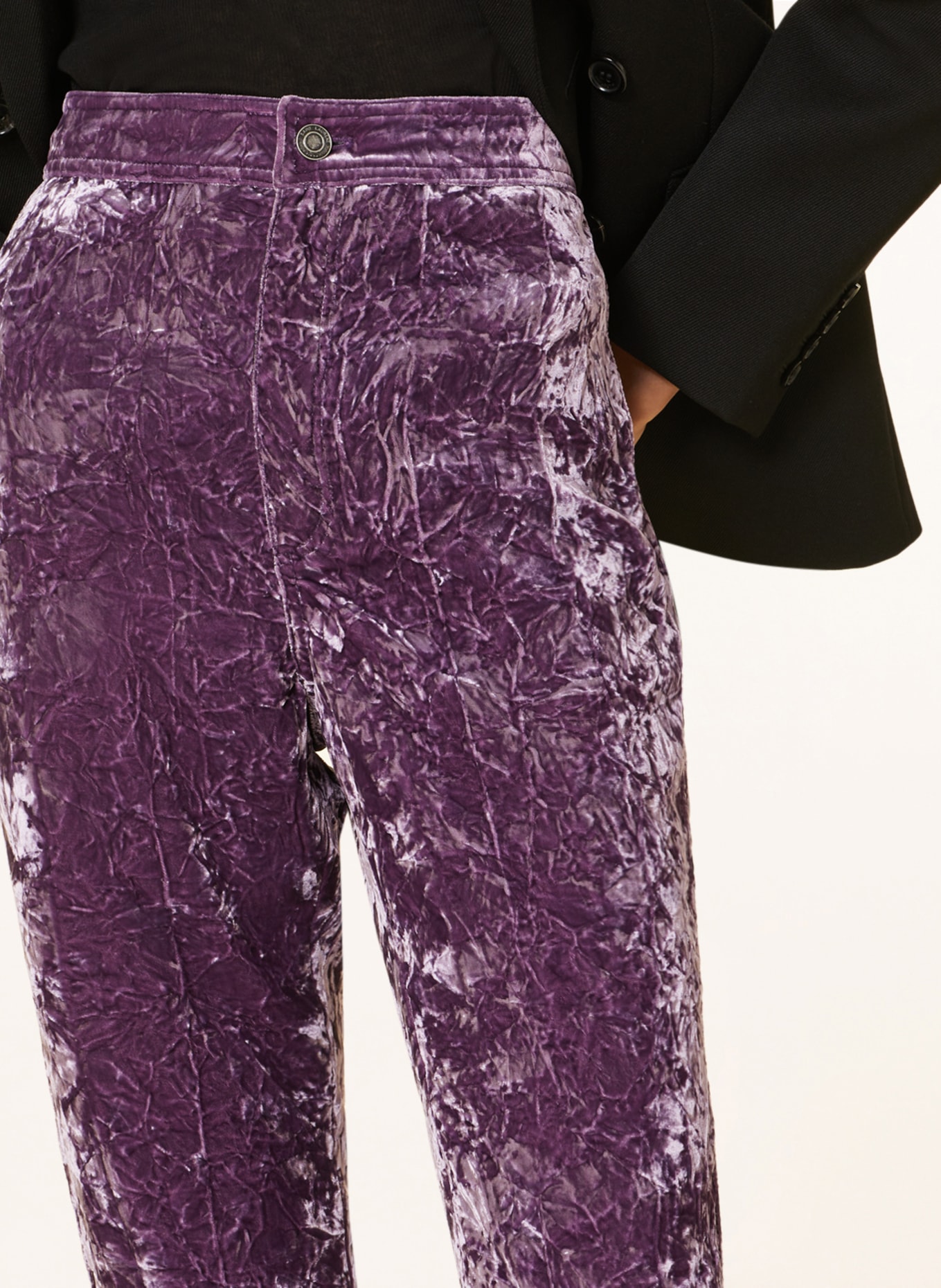 SAINT LAURENT Spodnie z aksamitu , Kolor: LILA (Obrazek 5)