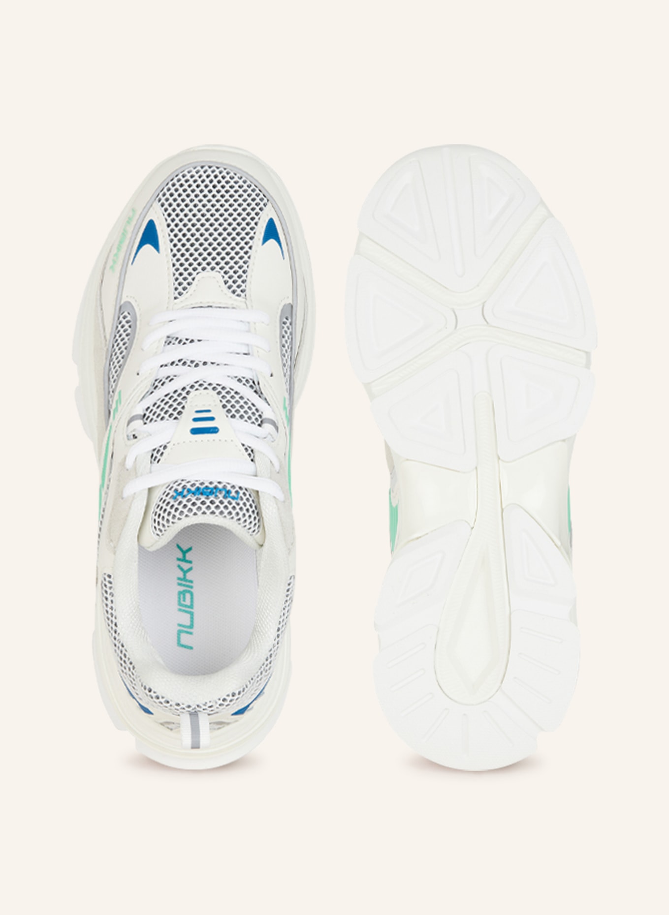 NUBIKK Sneakers COMET RUNNER, Color: WHITE/ LIGHT GREEN/ BLUE (Image 5)