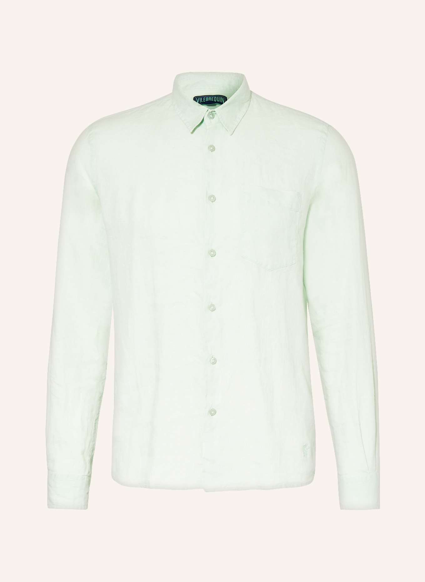 VILEBREQUIN Linen shirt CAROBIS regular fit, Color: MINT (Image 1)