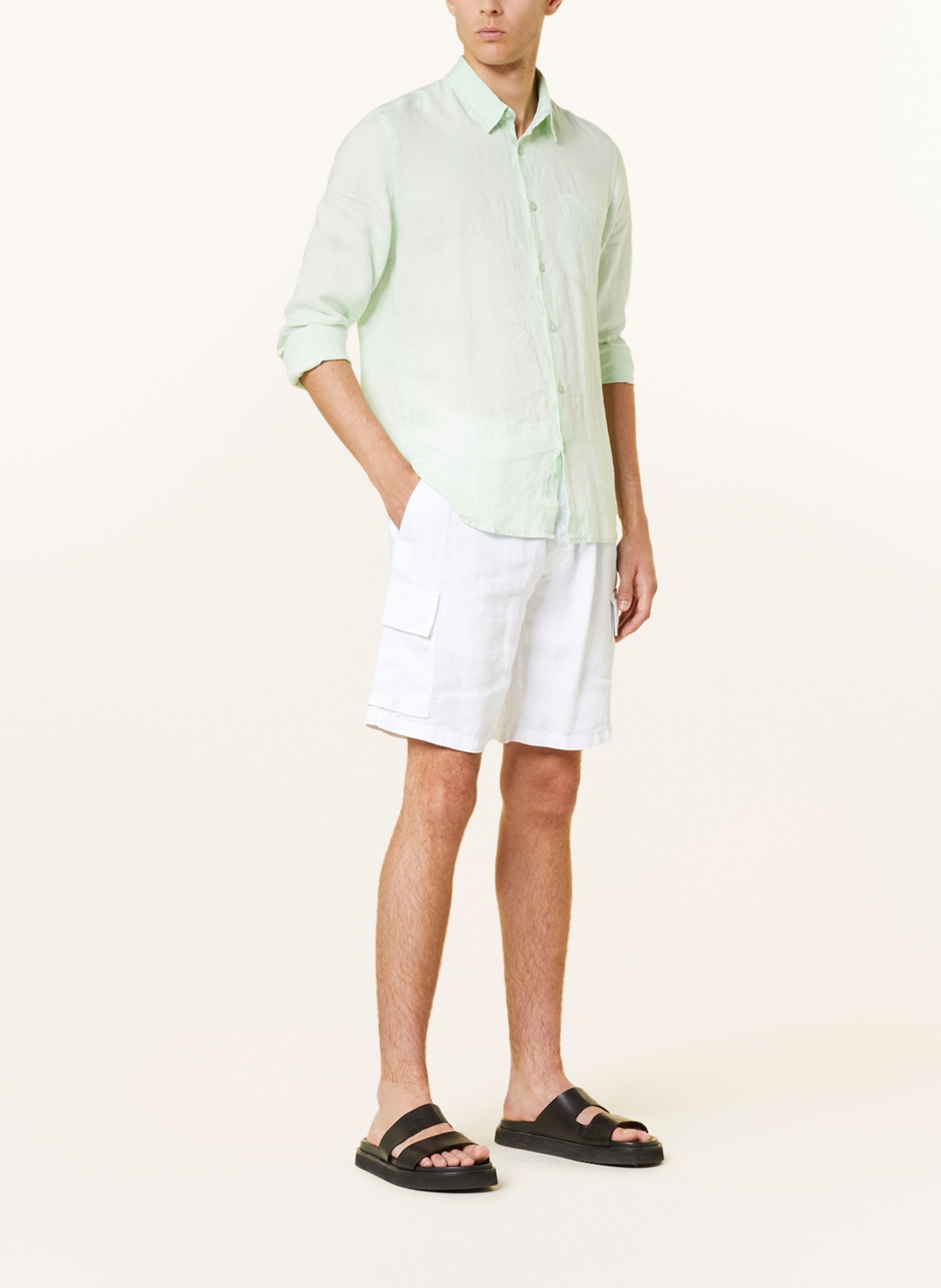 VILEBREQUIN Linen shirt CAROBIS regular fit, Color: MINT (Image 2)